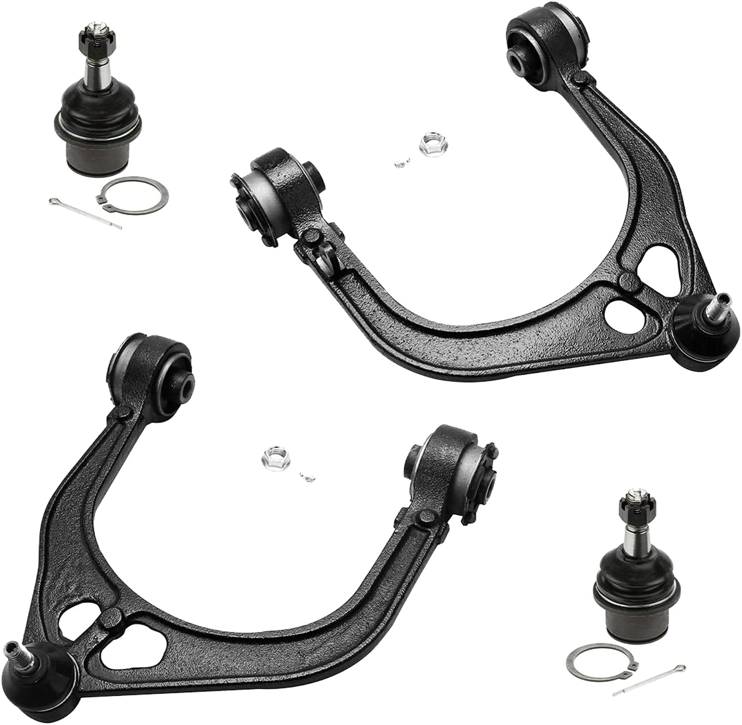 4pc Front Upper Control Arms Lower Ball Joints Suspension Kit