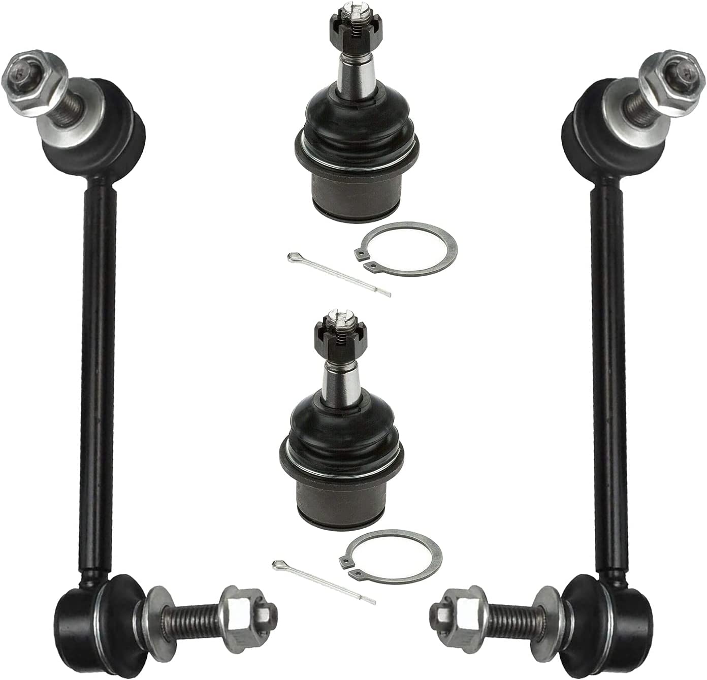 Detroit Axle - RWD Front Lower Ball Joints Sway Bars for 05-16 Dodge Charger 300