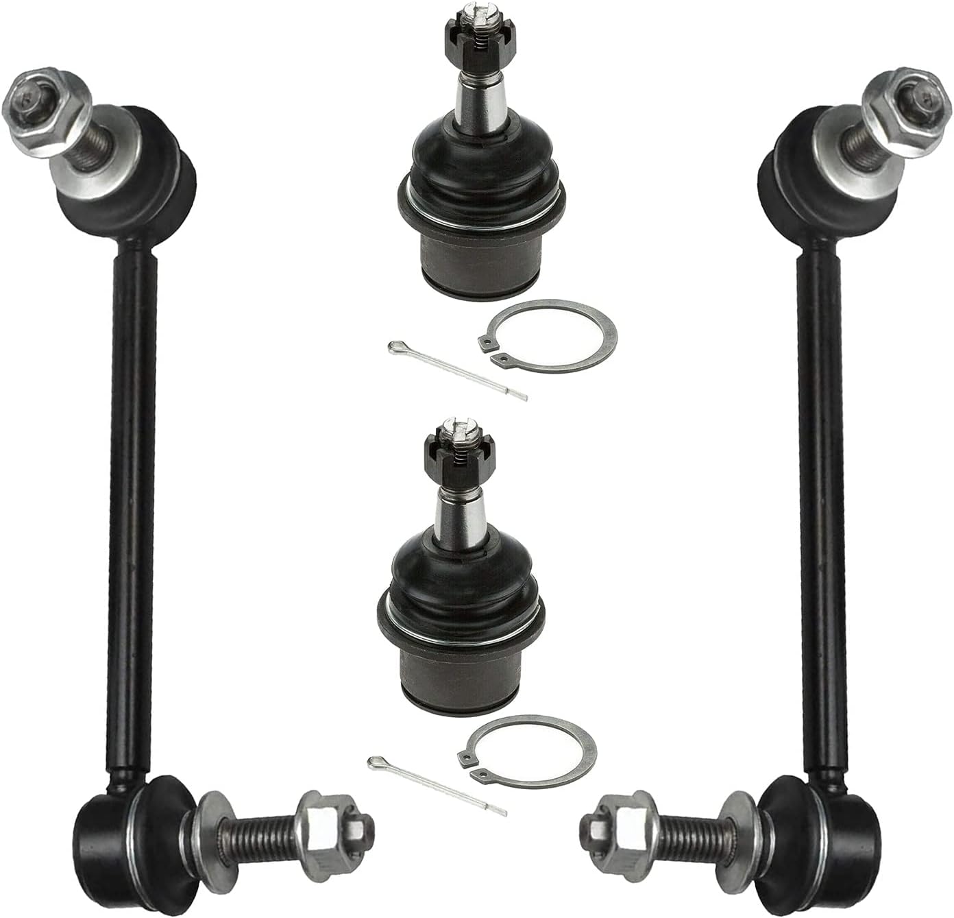 4pc Front Sway Bar Links Lower Ball Joints Suspension Kit