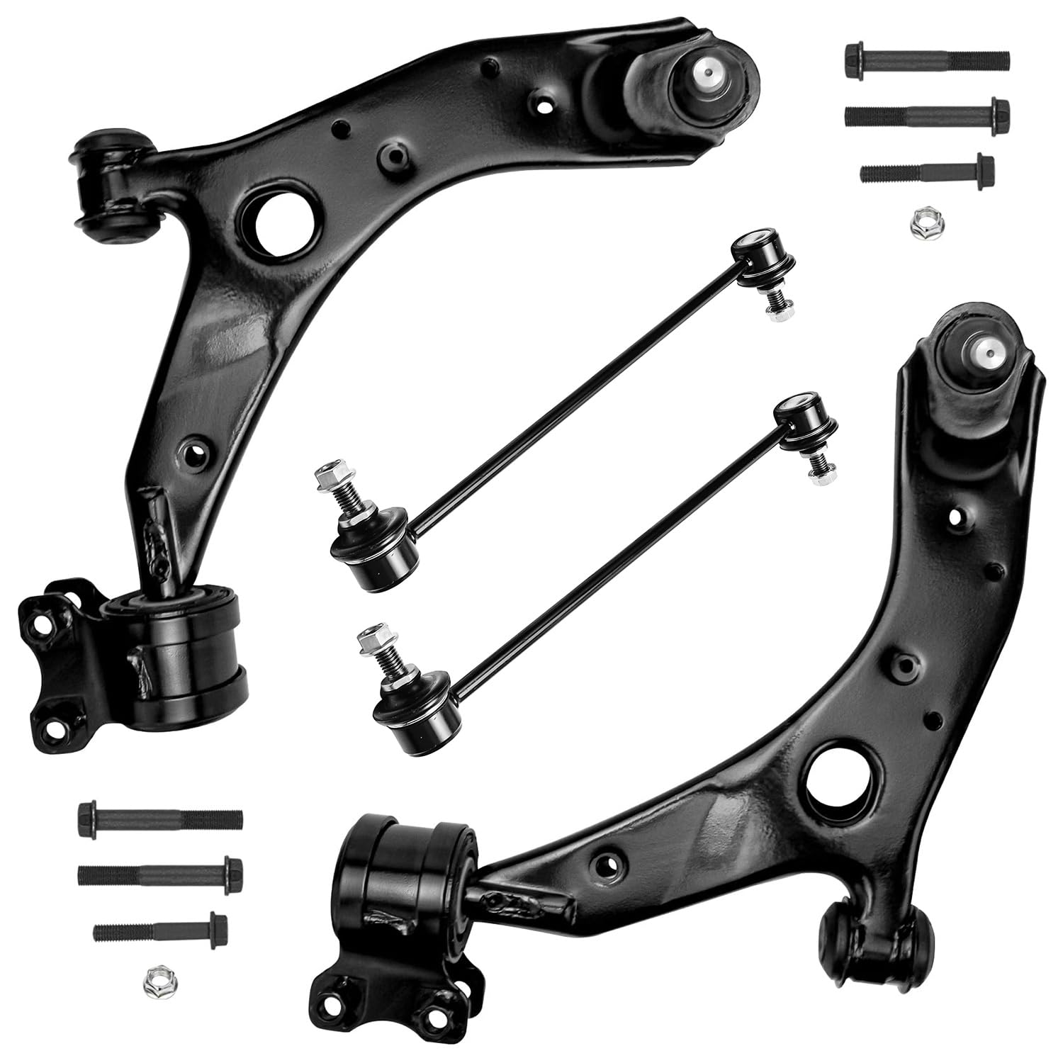 4pc Front Lower Control Arms Sway Bar Links Suspension Kit