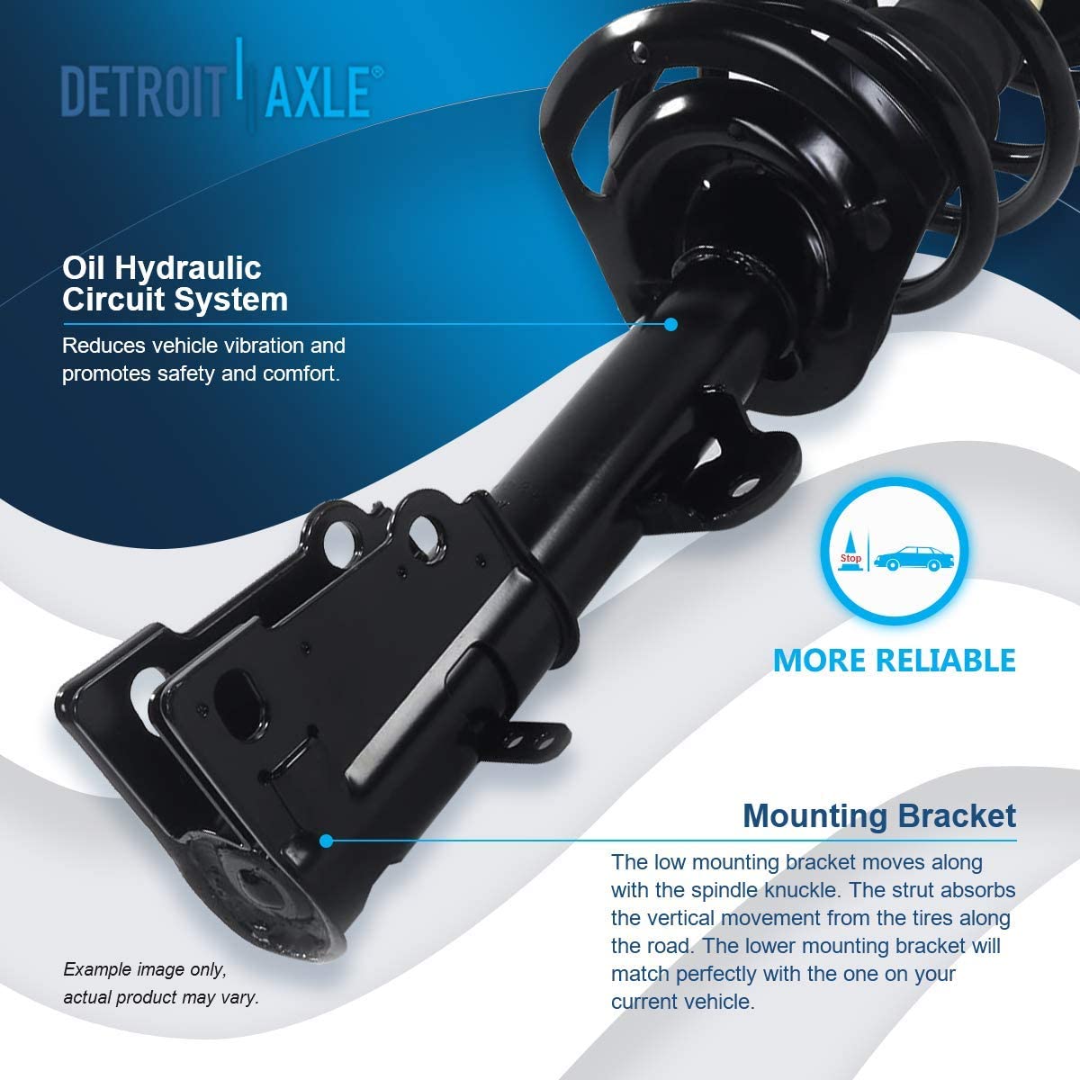Detroit Axle - Front Struts Sway Bars for 2008-2018 Town  Country Grand Caravan — image 8