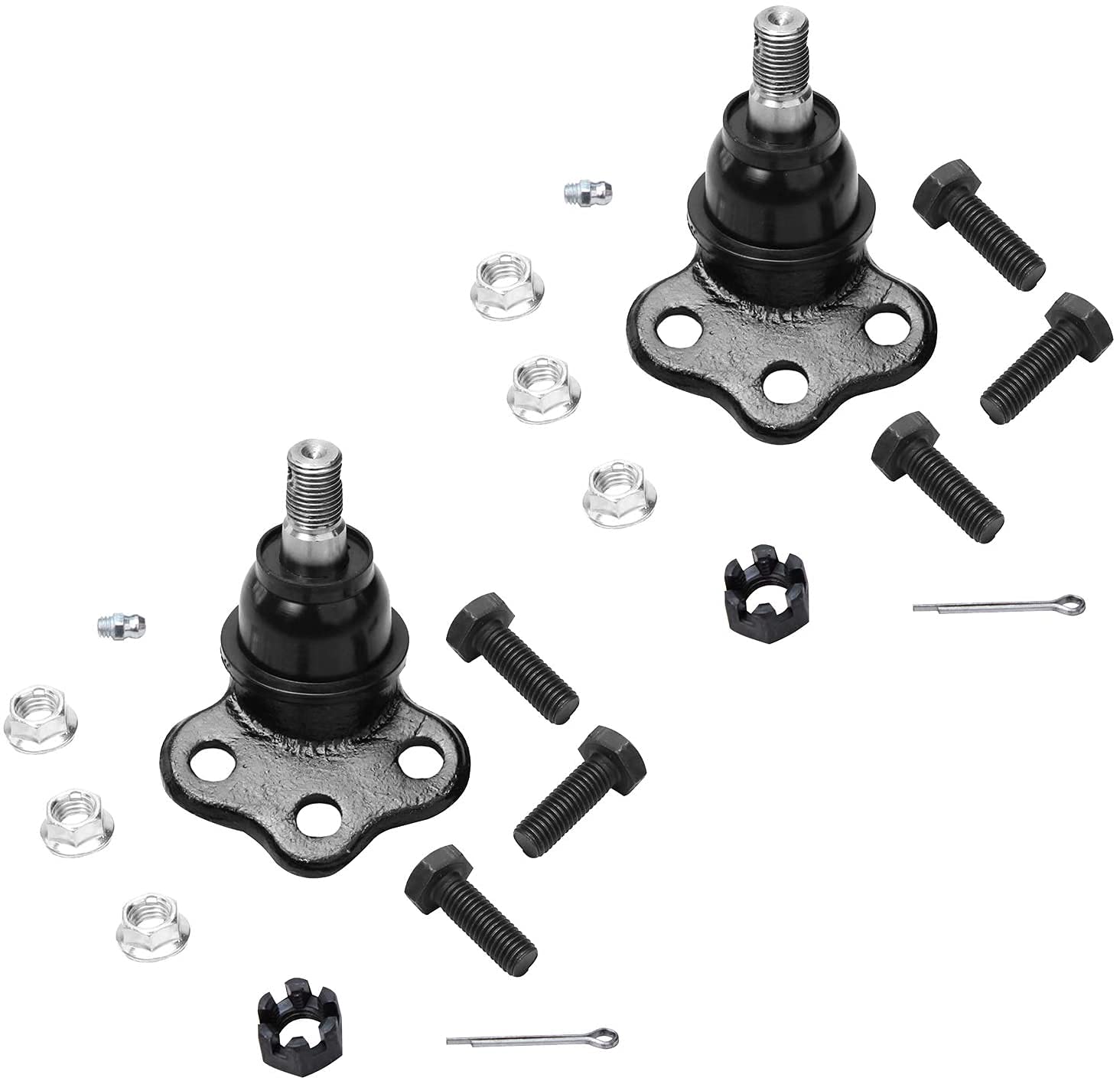 Detroit Axle - RWD Front Ball Joints Outer Tie Rods Kit for Dodge ...
