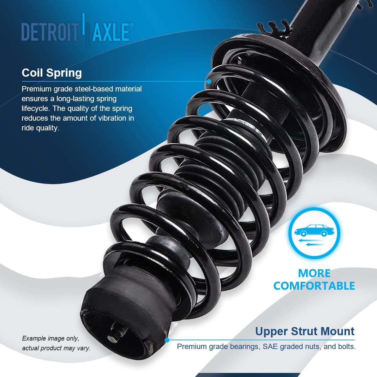 Detroit Axle - Front Struts Sway Bar Links for Volkswagen Jetta Beetle Golf — image 6