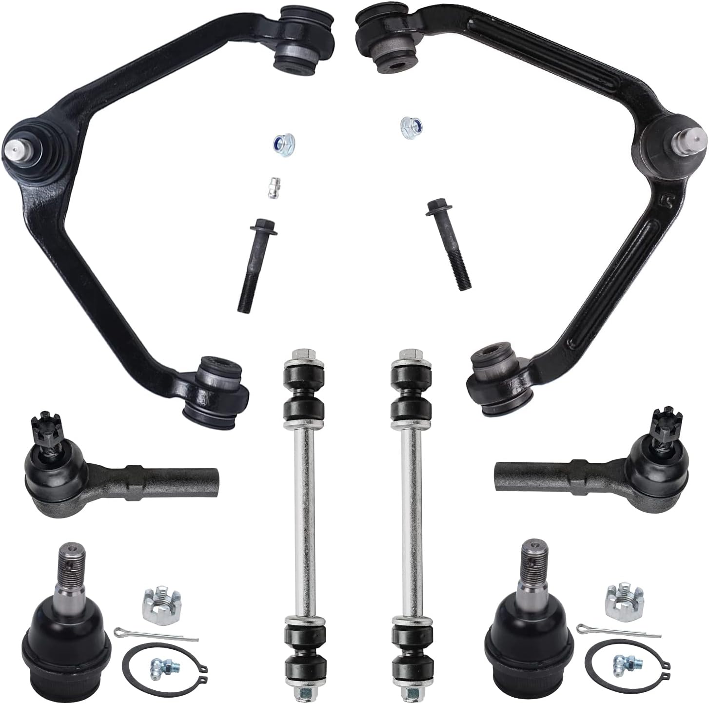 Detroit Axle - Front Upper Control Arms Sway Bars for Ford Explorer Mountaineer