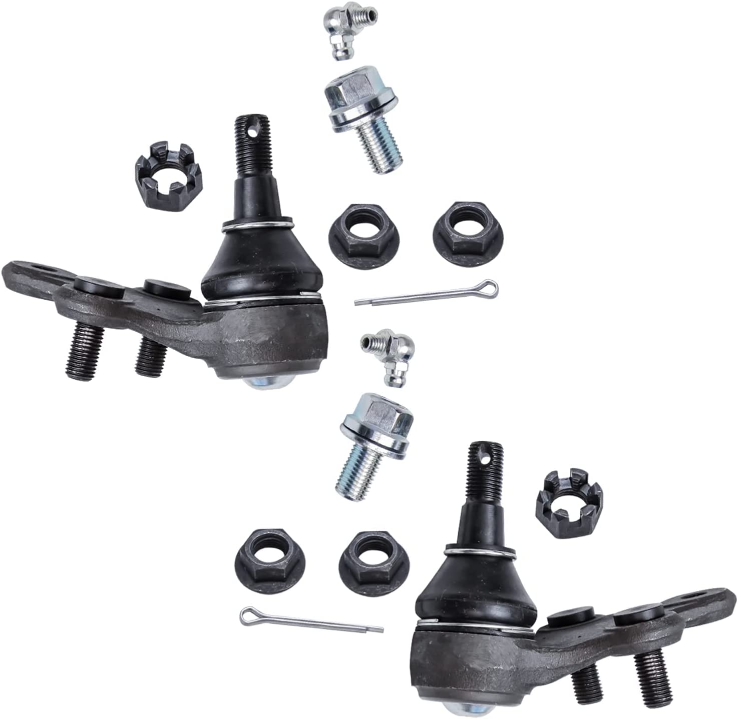 Detroit Axle - Front Tie Rods Lower Ball Joints Kit for 1991-1998 Tercel Paseo — image 6