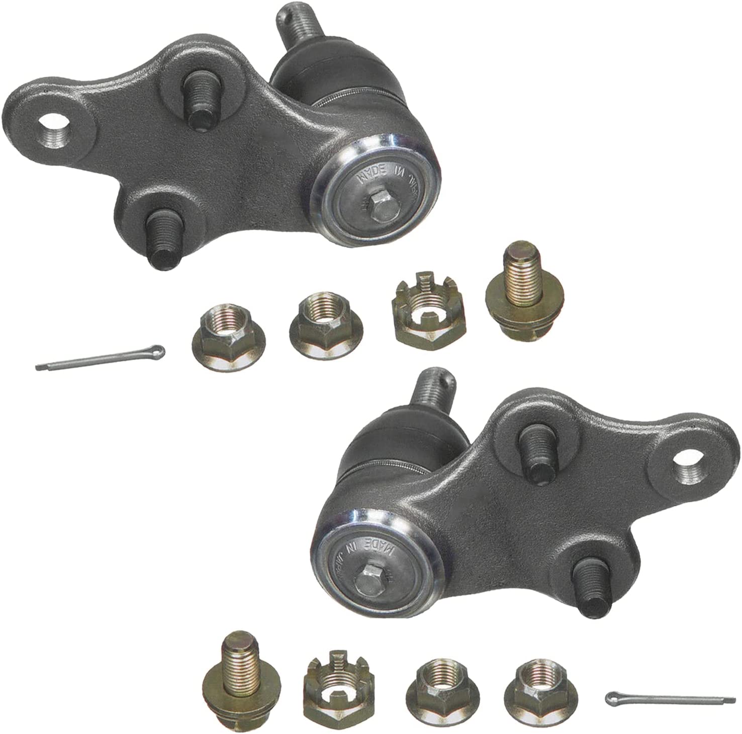 Detroit Axle - Front Lower Ball Joints Outer Tie Rods for 1991-1998 Paseo Tercel — image 4