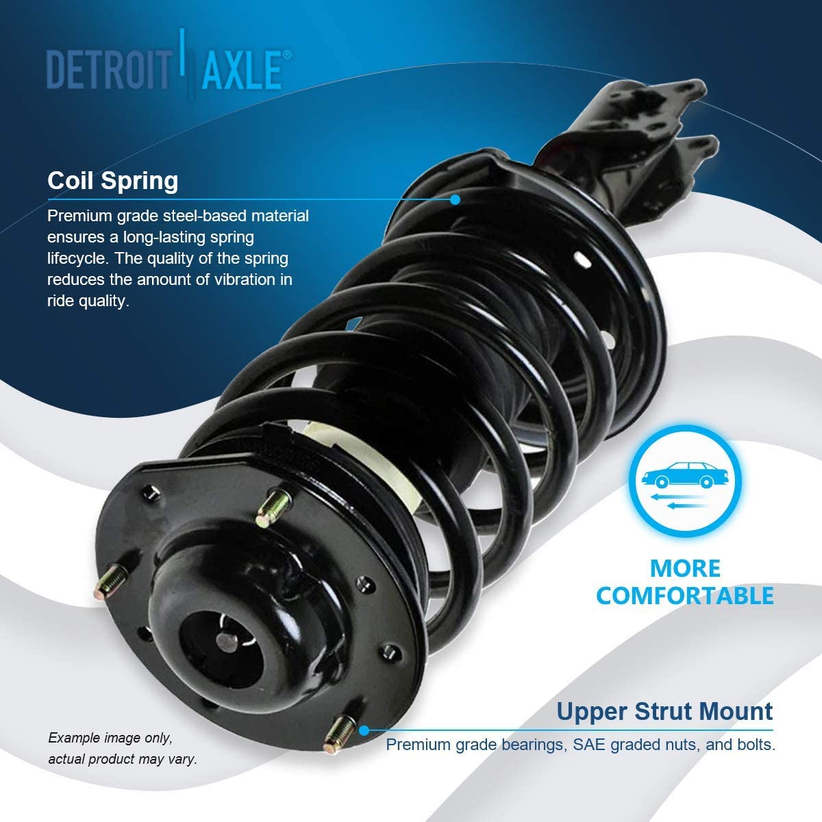 Detroit Axle - 300mm Front Struts Rear Shocks for Chevy Malibu Maxx G6 Aura — image 7