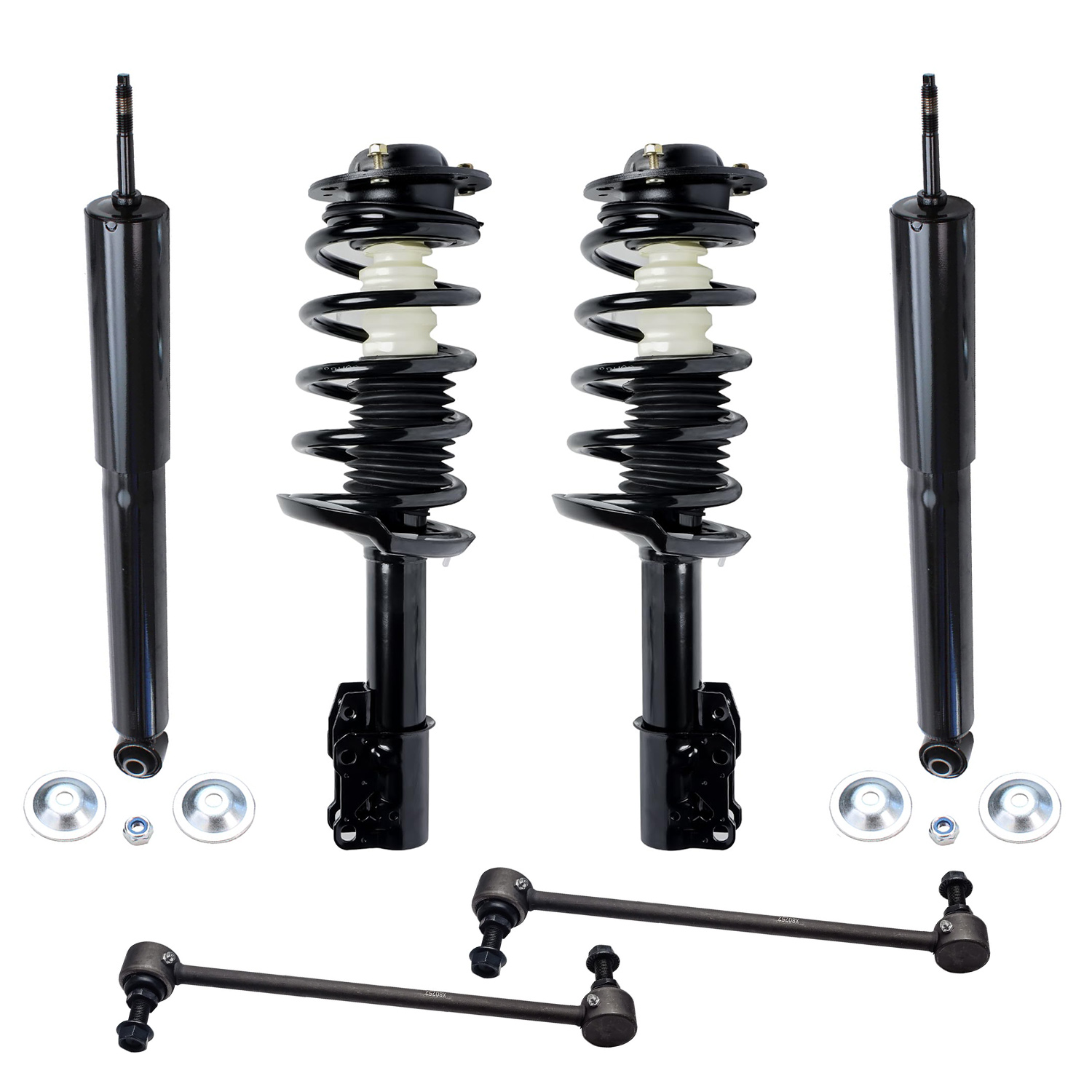 6pc Front Struts Rear Shocks Sway Bar Links Suspension Kit