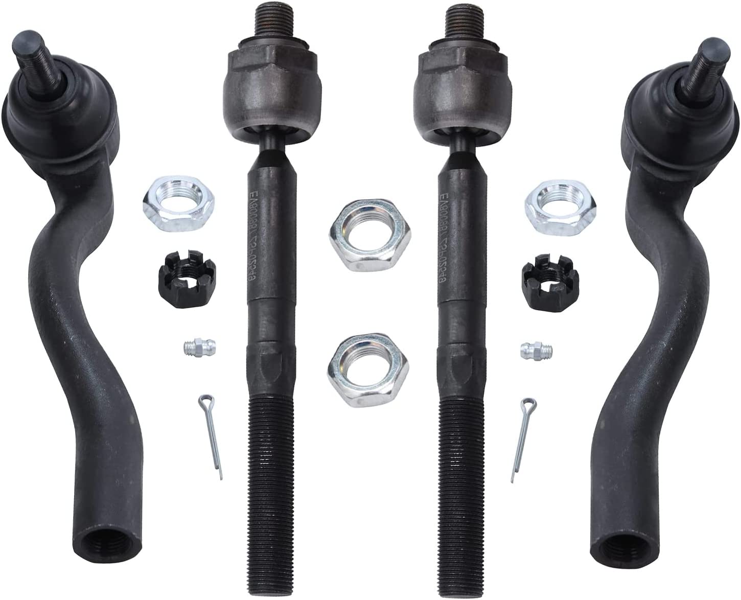 Detroit Axle - Front Inner Outer Tie Rods for 11-15 Dodge Durango Grand Cherokee