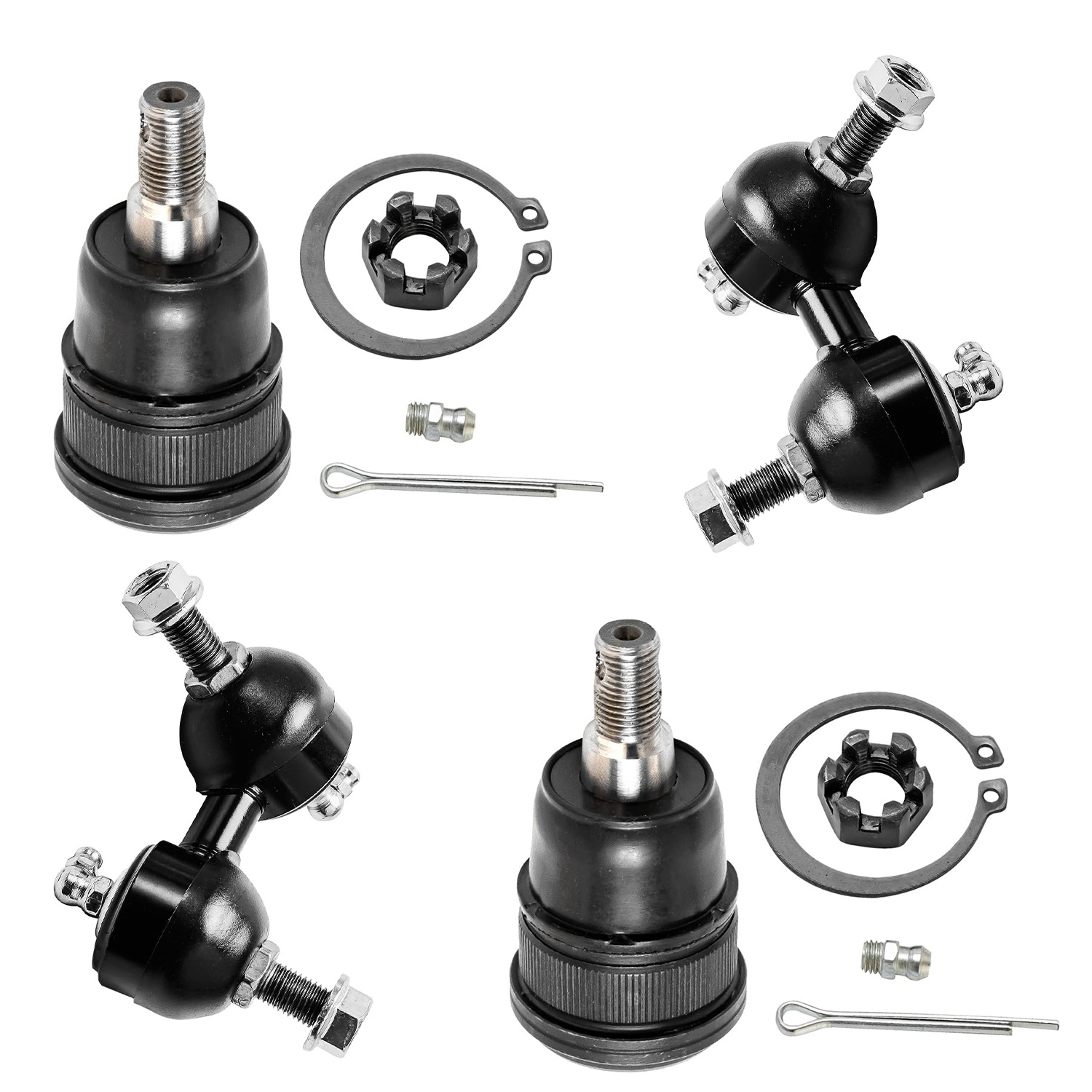 4pc Front Lower Ball Joints Sway Bar Links Suspension Kit