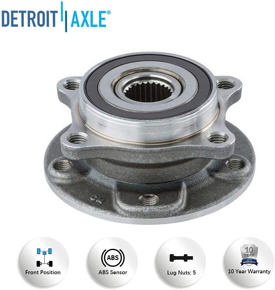 Detroit Axle - Front  Rear Wheel Hub and Bearings for 2013 2014-2016 Dodge Dart — image 7