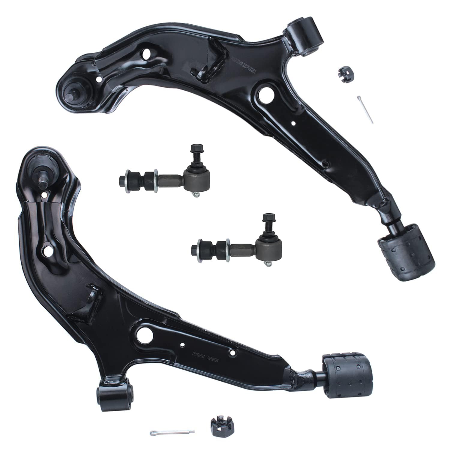 4pc Front Lower Control Arms Sway Bar Links Suspension Kit