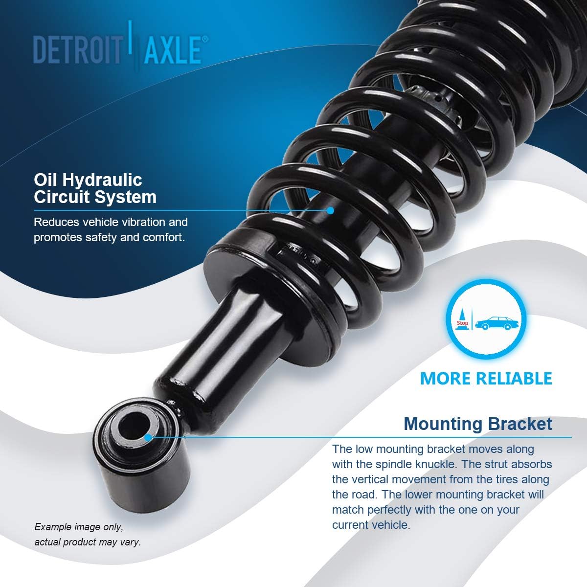 Detroit Axle - Rear Struts Outer Tie Rods for 2002-05 Ford Explorer Mountaineer — image 8
