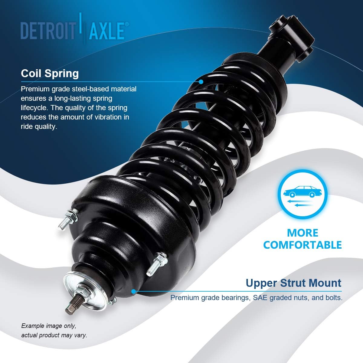 Detroit Axle - Rear Struts Outer Tie Rods for 2002-05 Ford Explorer Mountaineer — image 6