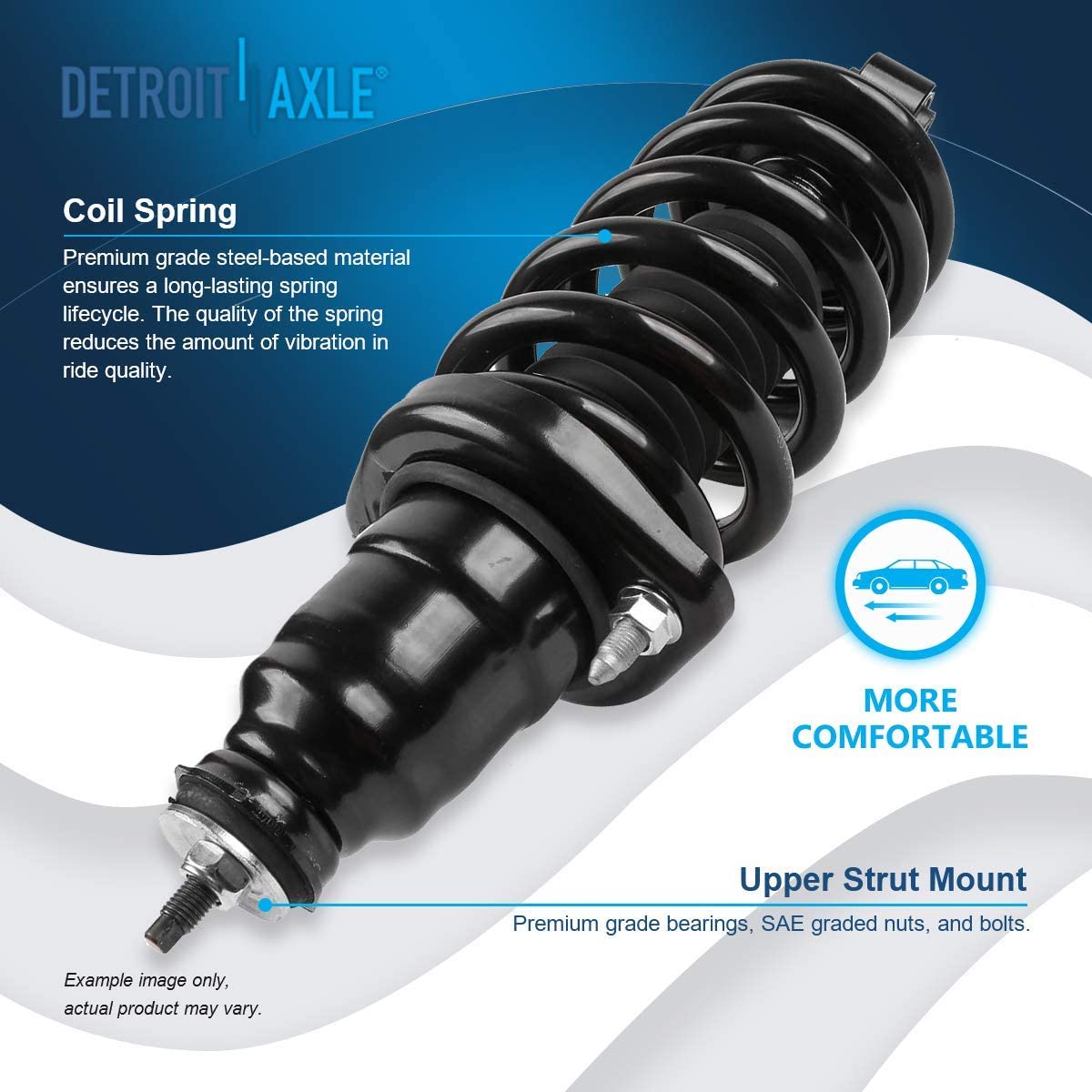 Detroit Axle - Front Rear Struts w/Coil Spring for 2003 2004-2011 Honda Element — image 9