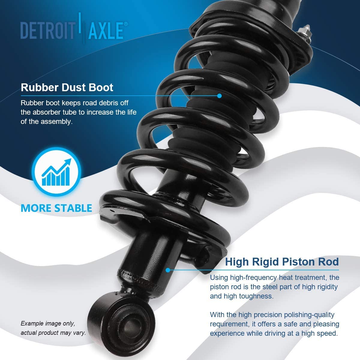Detroit Axle - Front Rear Struts w/Coil Spring for 2003 2004-2011 Honda Element — image 10