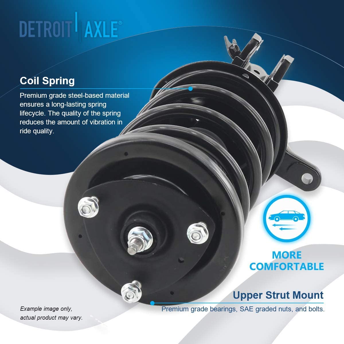 Detroit Axle - Front Rear Struts w/Coil Spring for 2003 2004-2011 Honda Element — image 6