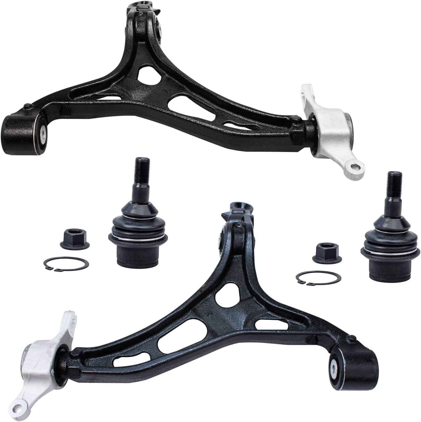 Detroit Axle - Front Lower Control Arms Ball Joints for Grand Cherokee Durango