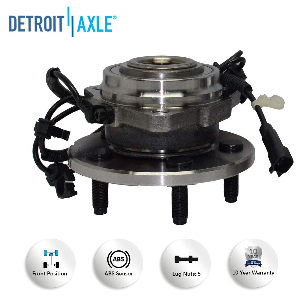 Detroit Axle - Front Wheel Hubs Outer Tie Rods Kit for 2002-2007 Jeep Liberty — image 7