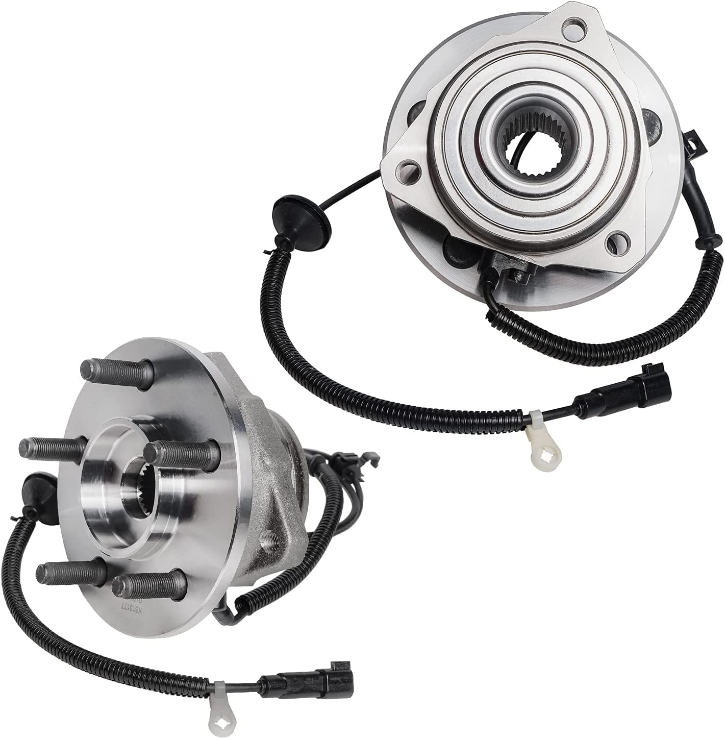Detroit Axle - Front Wheel Hubs Outer Tie Rods Kit for 2002-2007 Jeep Liberty — image 4
