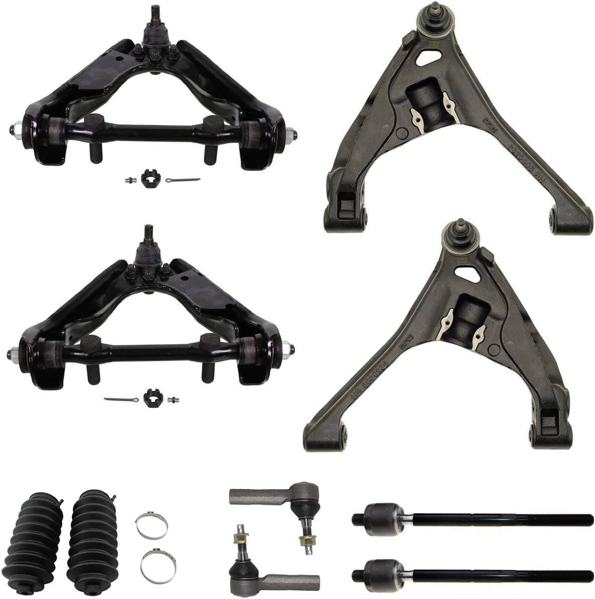 Detroit Axle - 4WD Front Upper Lower Control Arms for 00-03 Dodge Dakota Durango