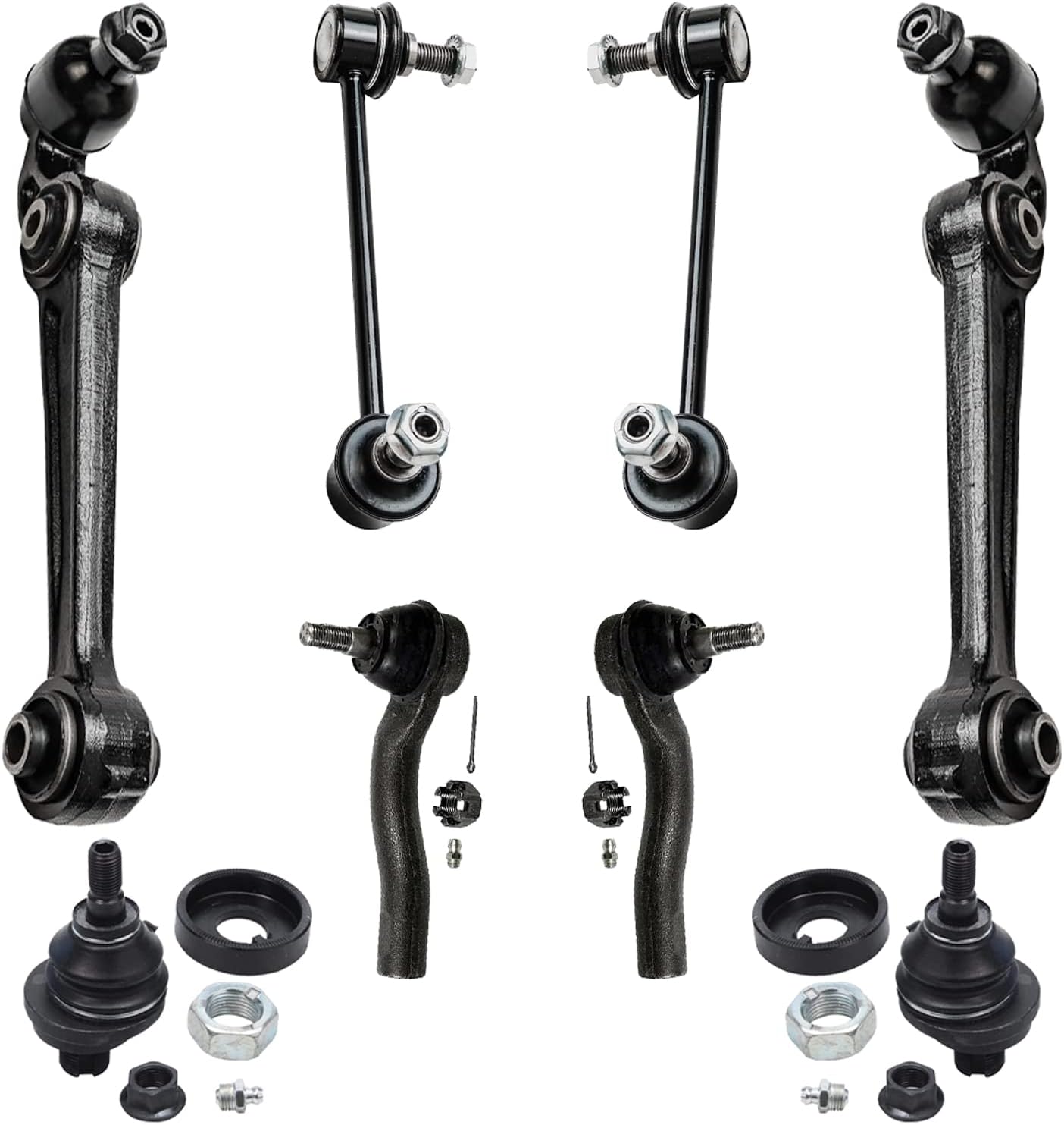 Detroit Axle - Front Lower Forward Control Arms Sway Bars for Fusion Mkz Milan