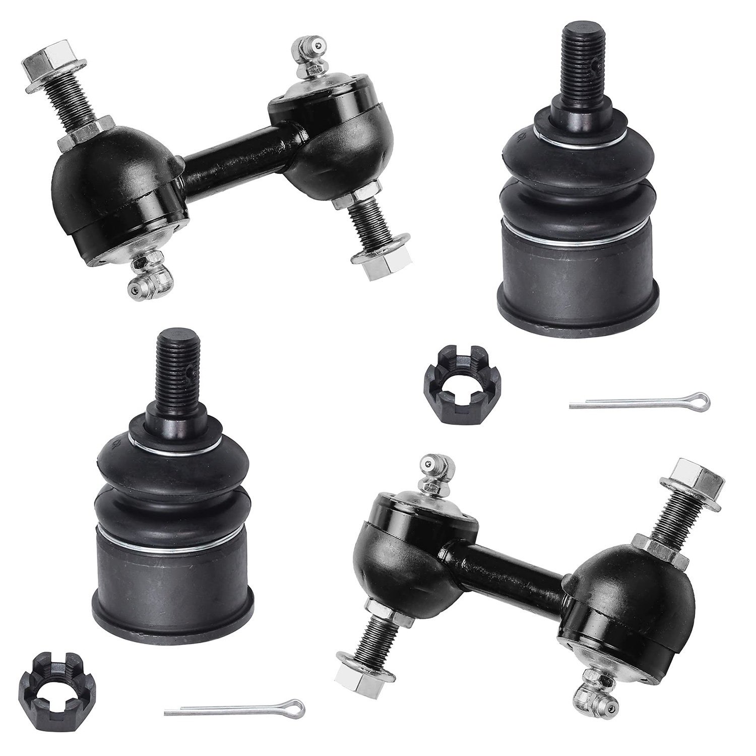 4pc Front Lower Ball Joints Sway Bar Links Suspension Kit