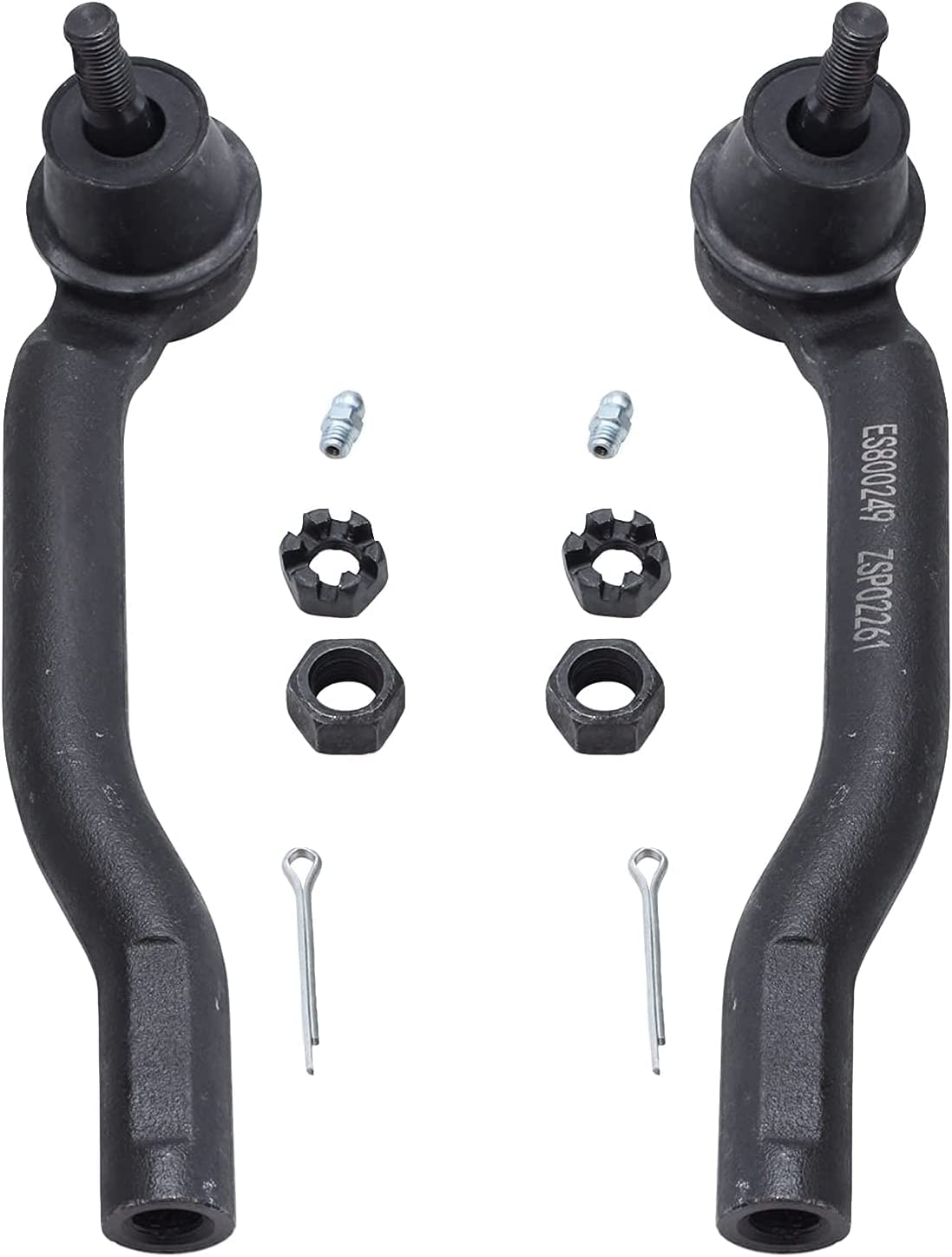 Detroit Axle - Front Inner  Outer Tie Rods Kit for 2007-2012 Nissan Cube Versa — image 5