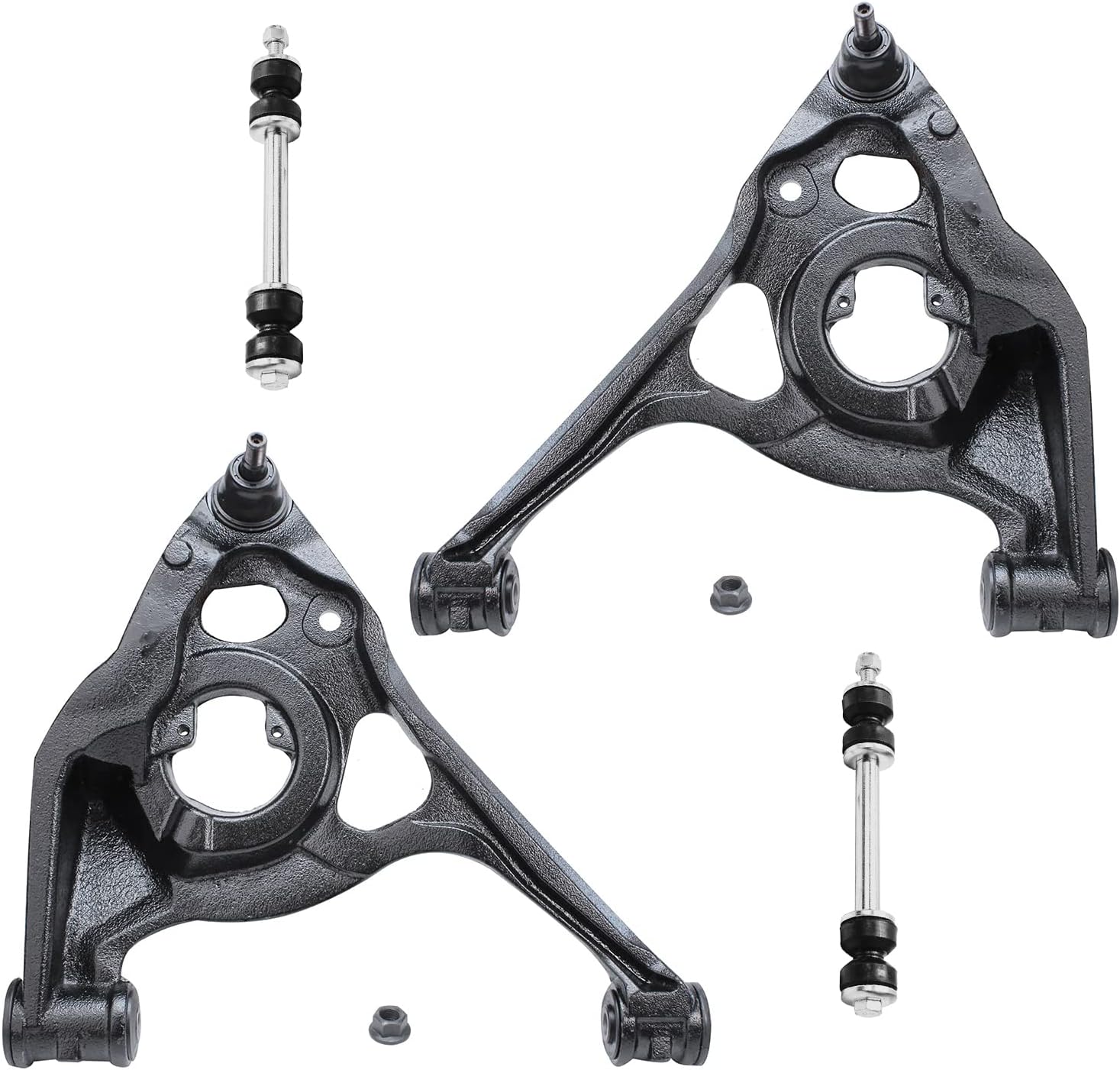 Detroit Axle - Front Lower Control Arms Sway Bar Links Kit for Express 1500 2500
