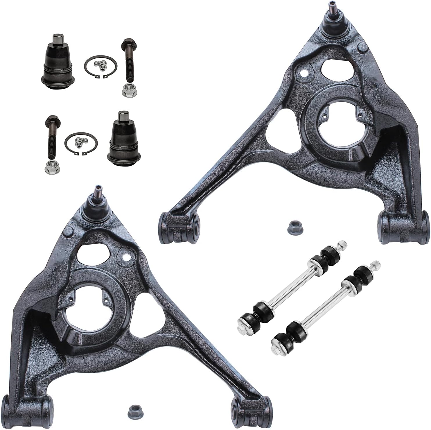 Detroit Axle - Front Lower Control Arms Sway Bar Links Kit for Express 2500 3500