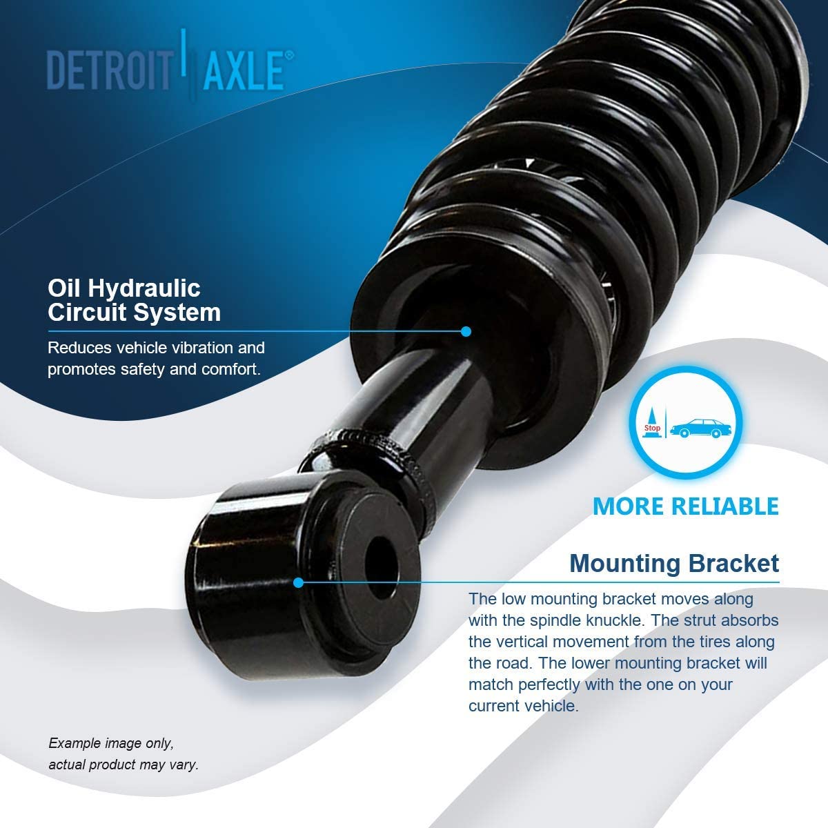 Detroit Axle - RWD Front Struts Sway Bar Links for 2004 2005 Ford F-150 — image 8
