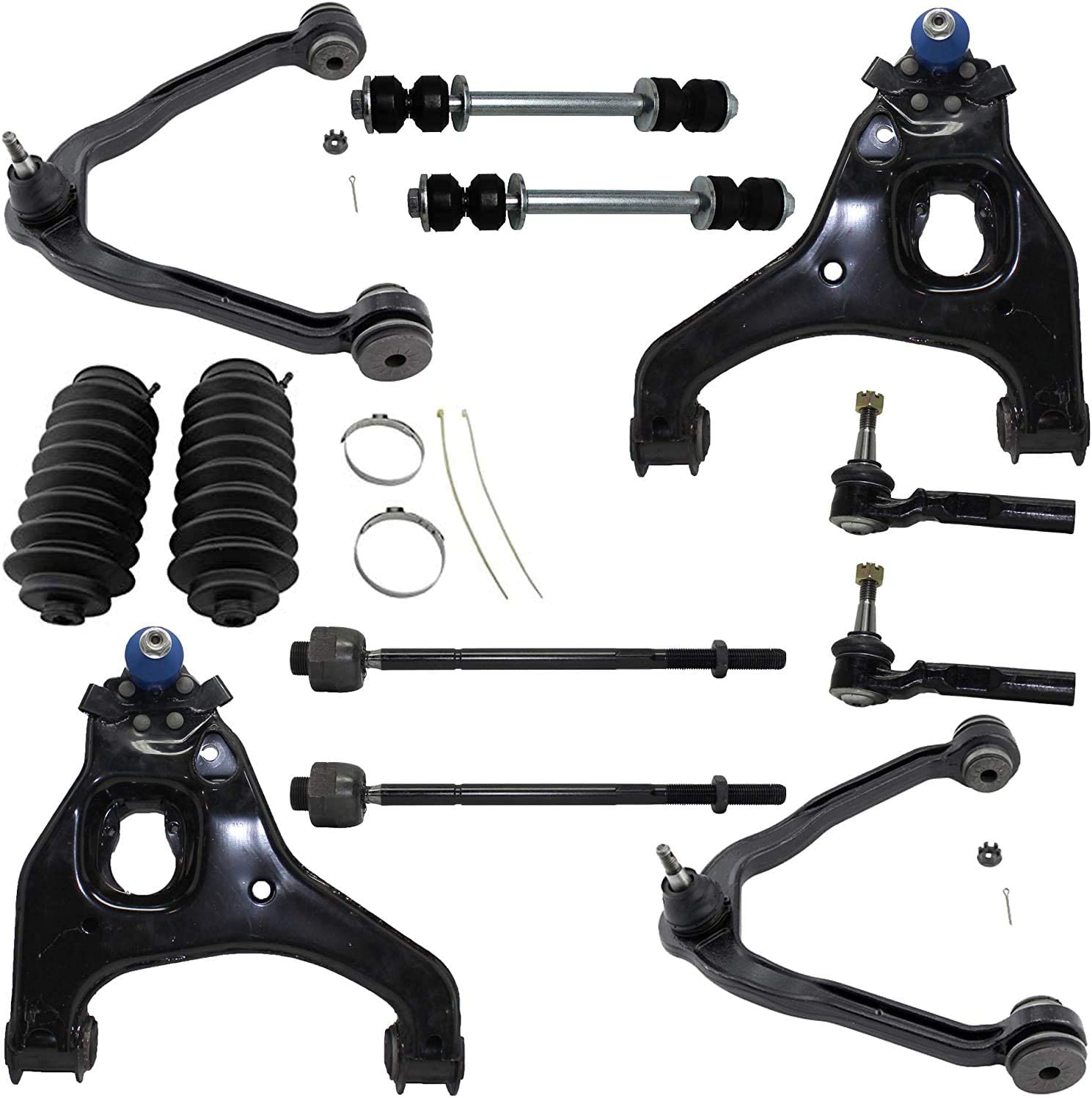 Detroit Axle - 2WD Front Upper Lower Control Arms Kit for 99-06 GMC Sierra 1500