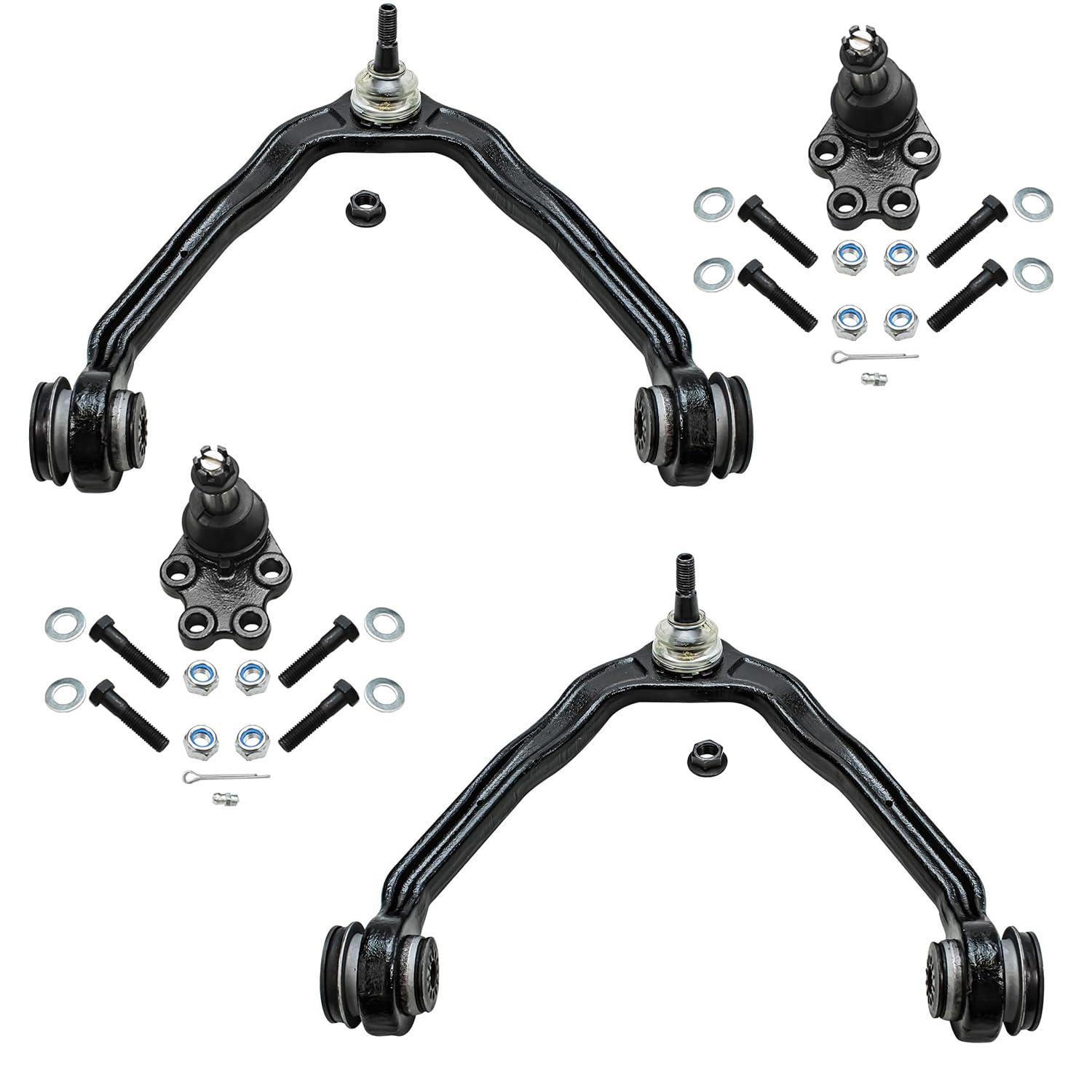 4pc Front Upper Control Arms Lower Ball Joints Suspension Kit
