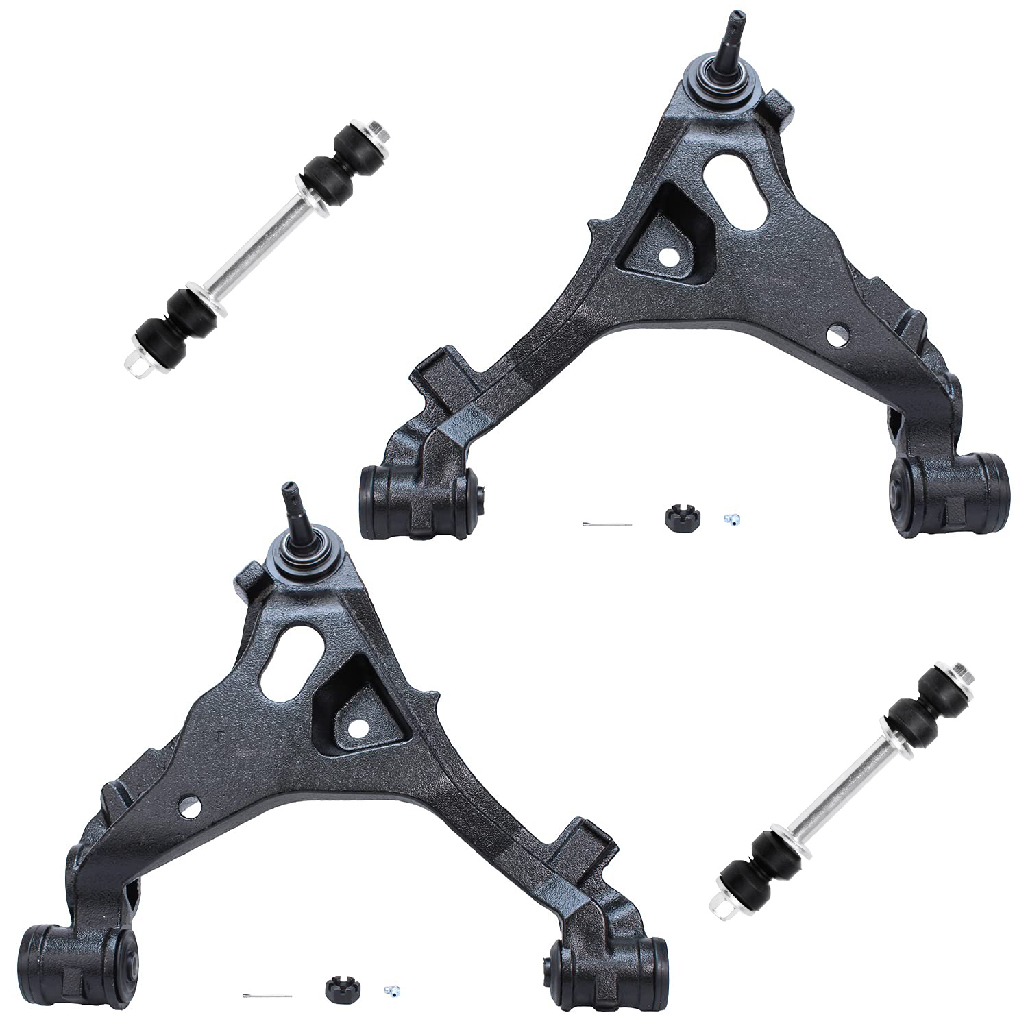 4pc Front Lower Control Arms Sway Bar Links Suspension Kit