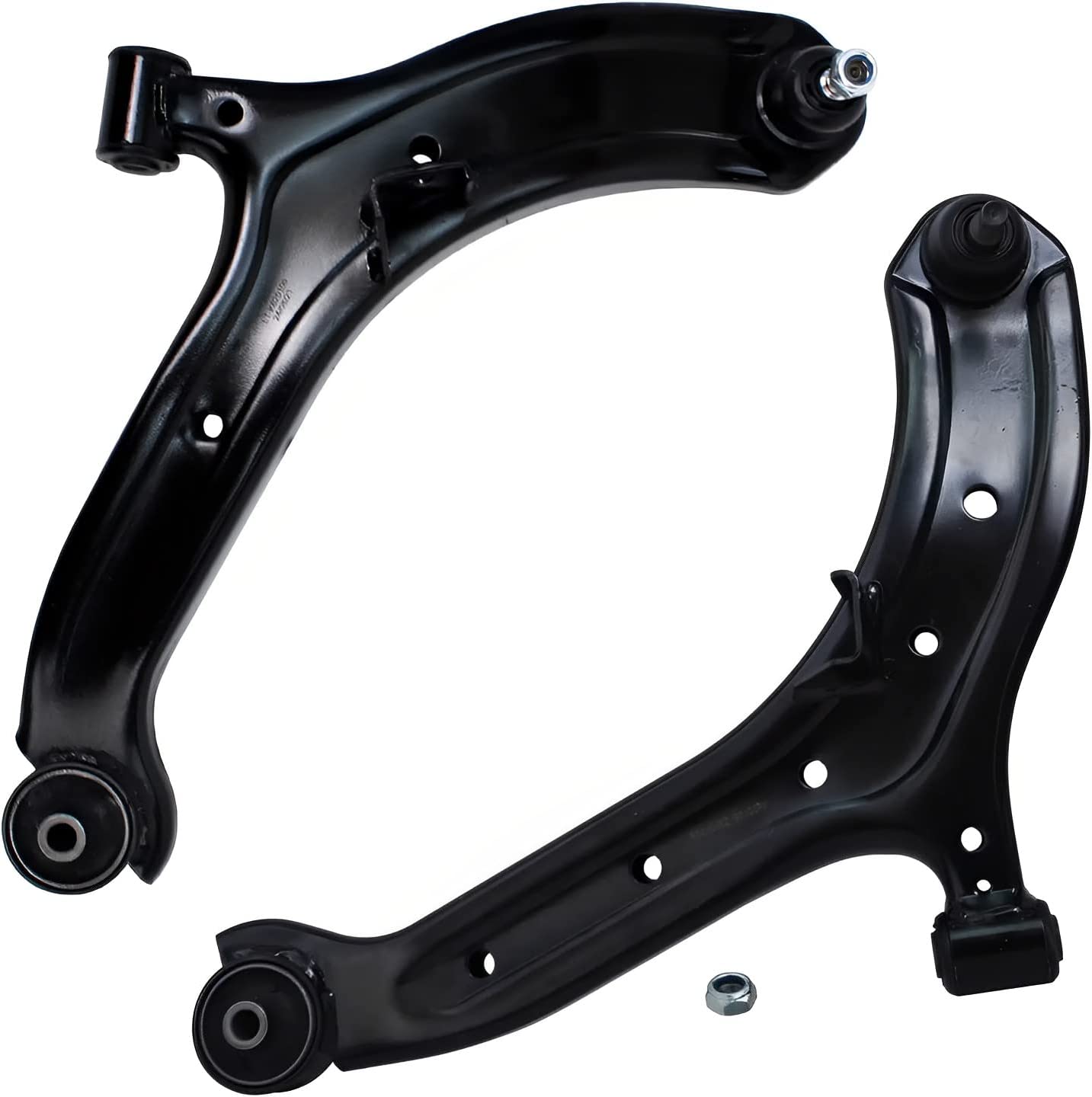 Detroit Axle - Front Lower Control Arms Outer Tie Rods for 00-05 Hyundai Accent — image 4