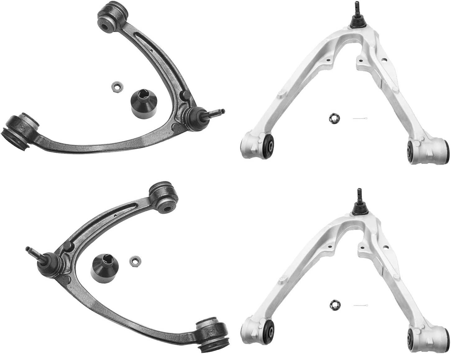 Detroit Axle - Front Upper Lower Control Arms for Silverado Sierra Yukon XL 1500
