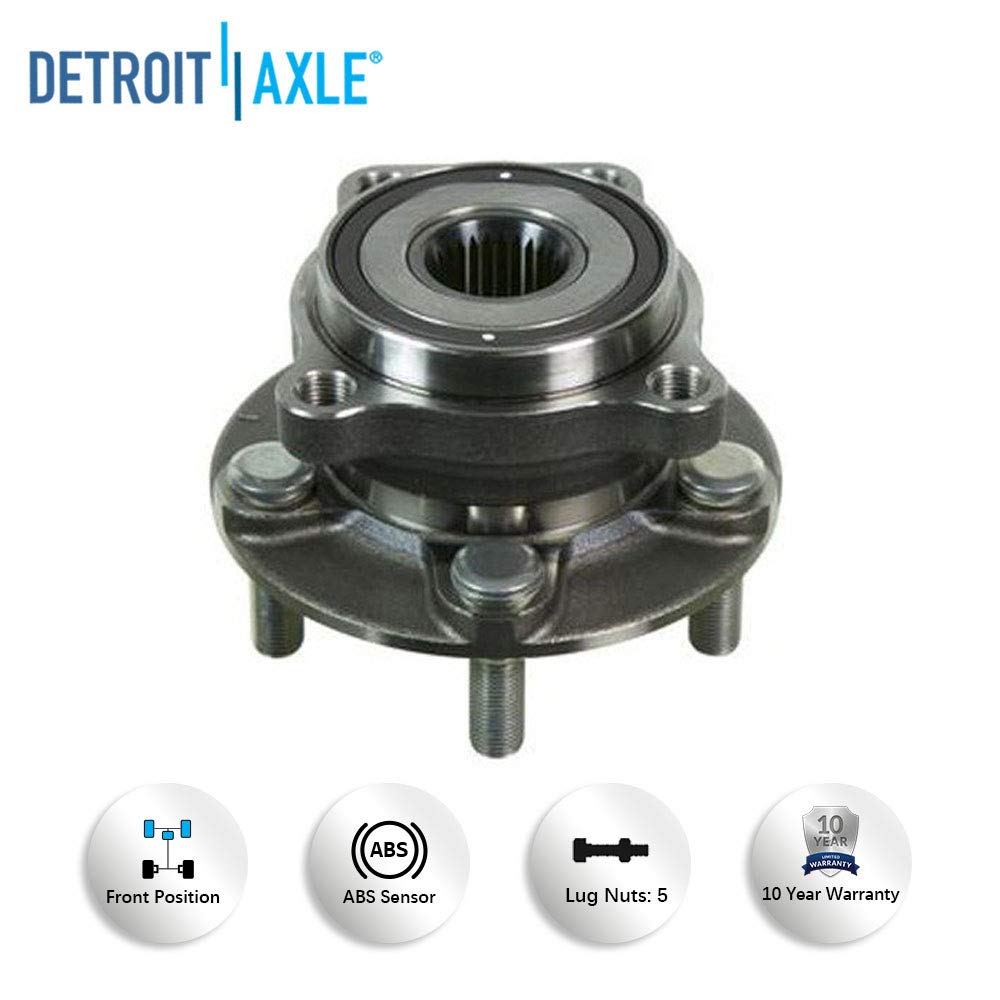 Detroit Axle - Front Rear Wheel Hub Bearings for Subaru Forester Impreza Outback — image 7