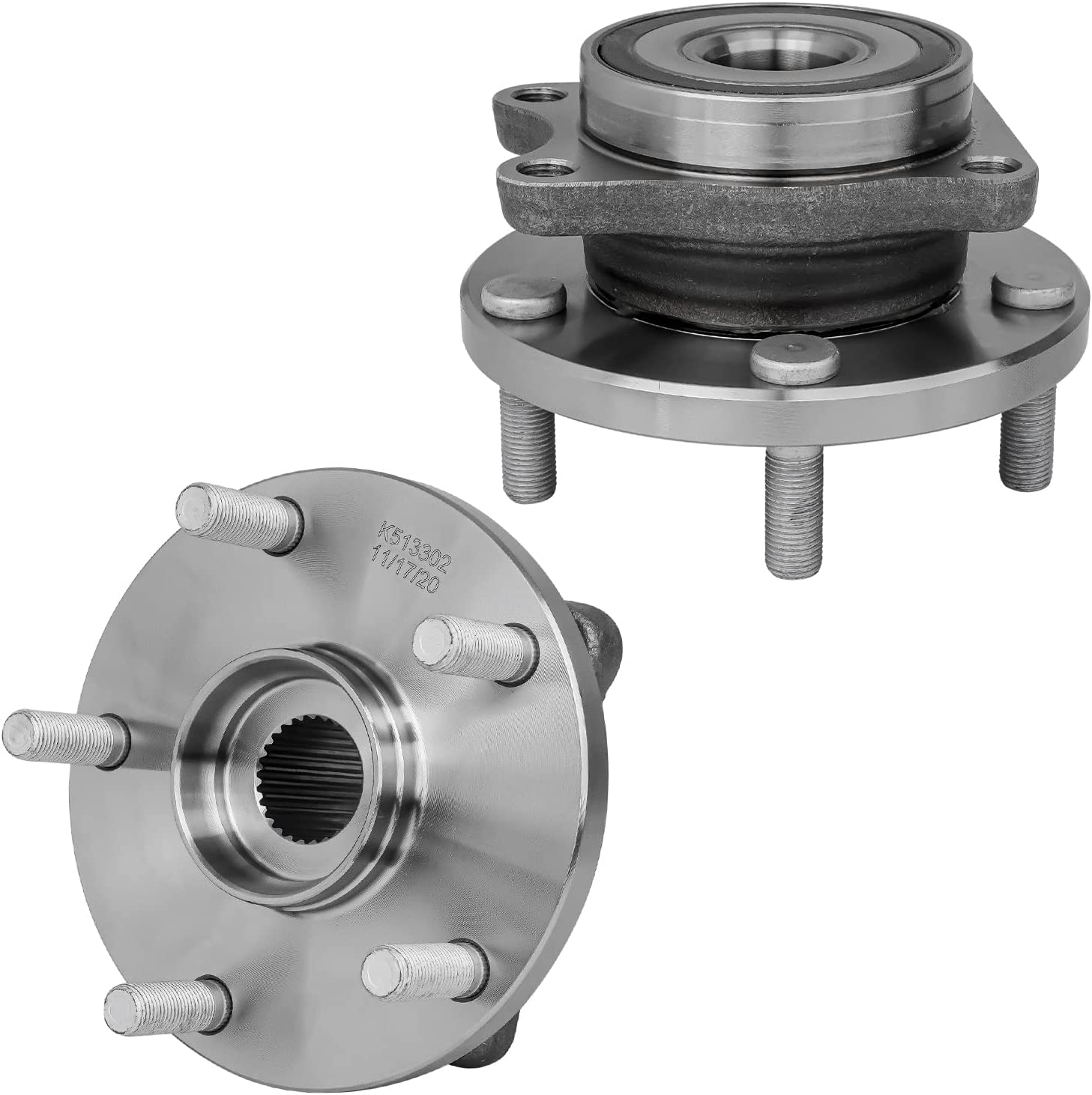 Detroit Axle - Front  Rear Wheel Hub Bearings Kit for 2008-2012 Subaru Impreza — image 4