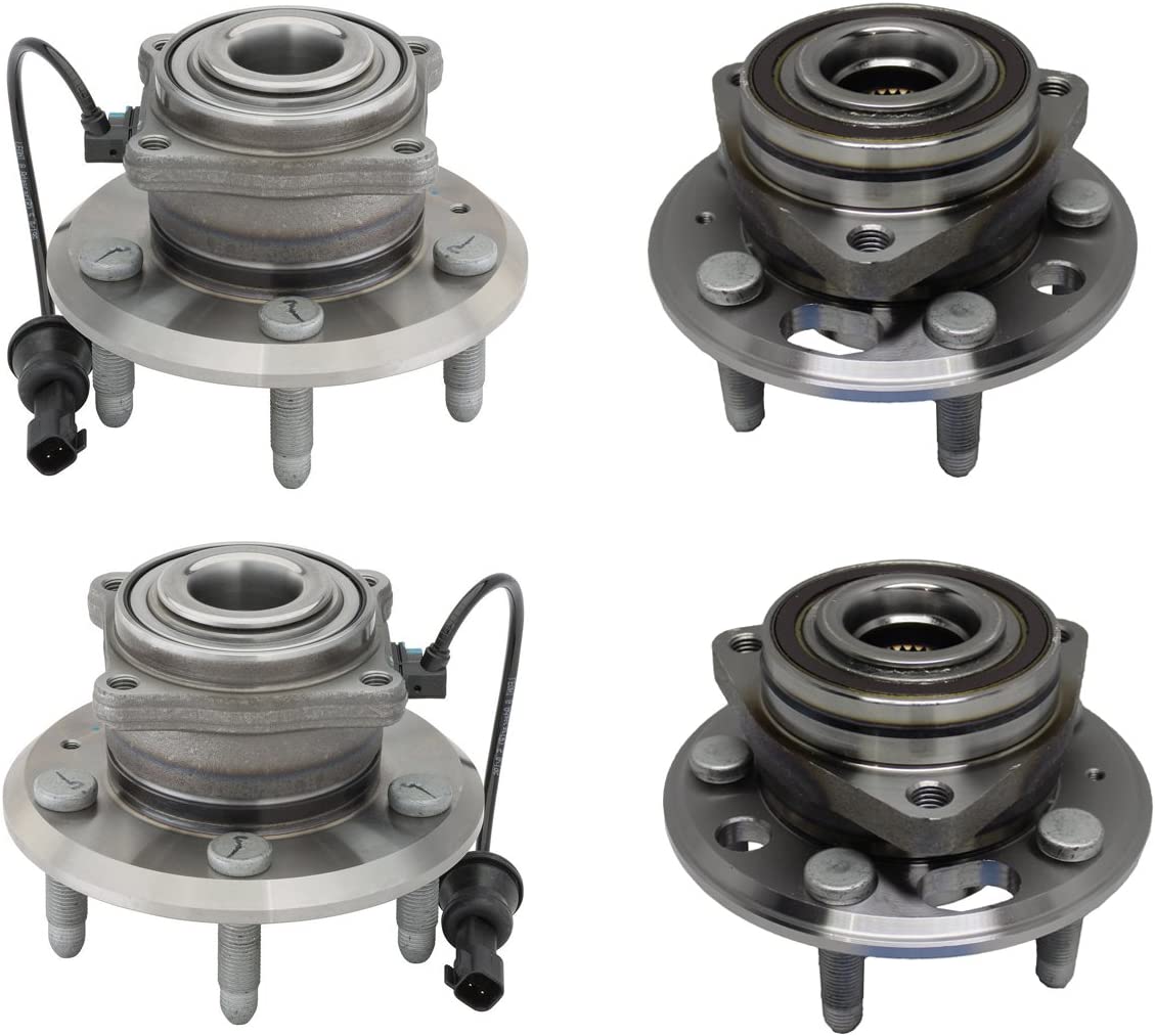 Detroit Axle - Front Rear Wheel Bearing Hubs for 10-16 Chevy Equinox GMC Terrain