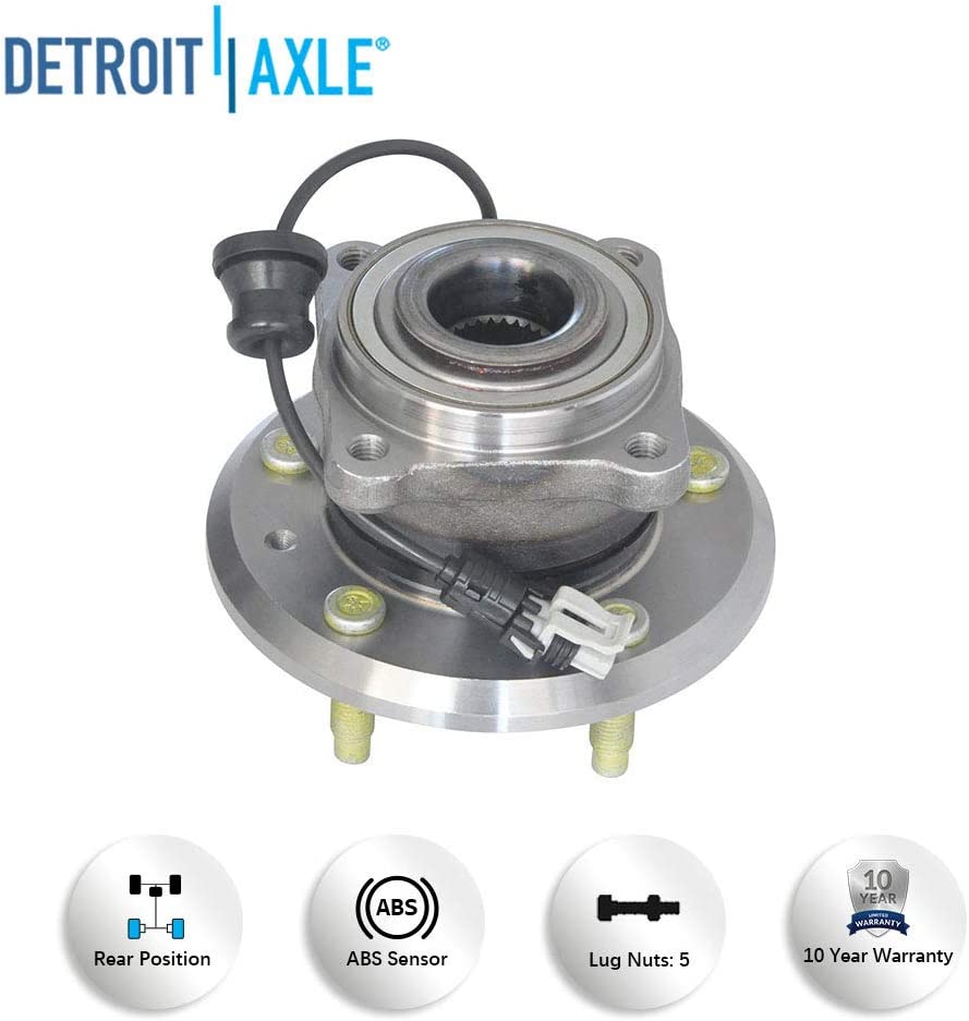Detroit Axle - Front  Rear Wheel Hub Bearings Kit for Chevy Equinox Torrent Vue — image 9