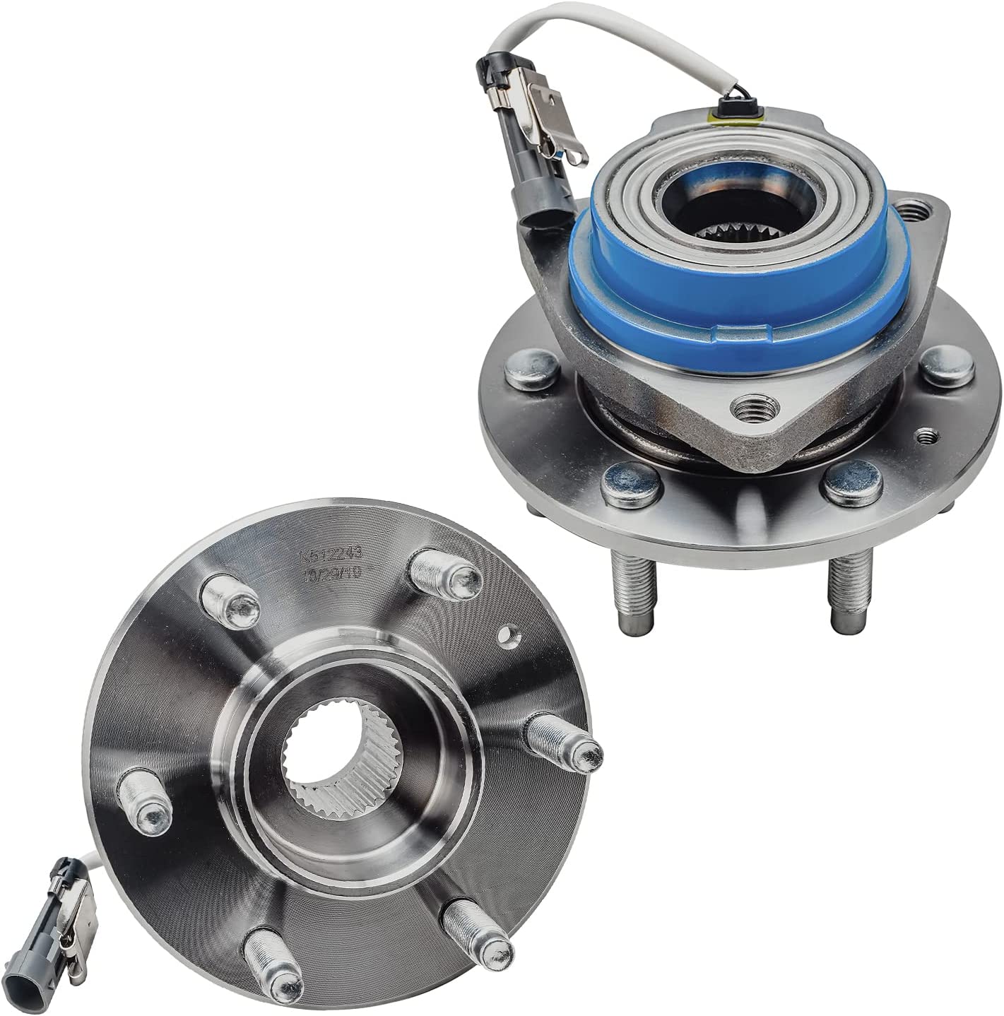 Detroit Axle - Front  Rear Wheel Hub Bearings Kit for 04-09 Cadillac SRX AWD — image 5