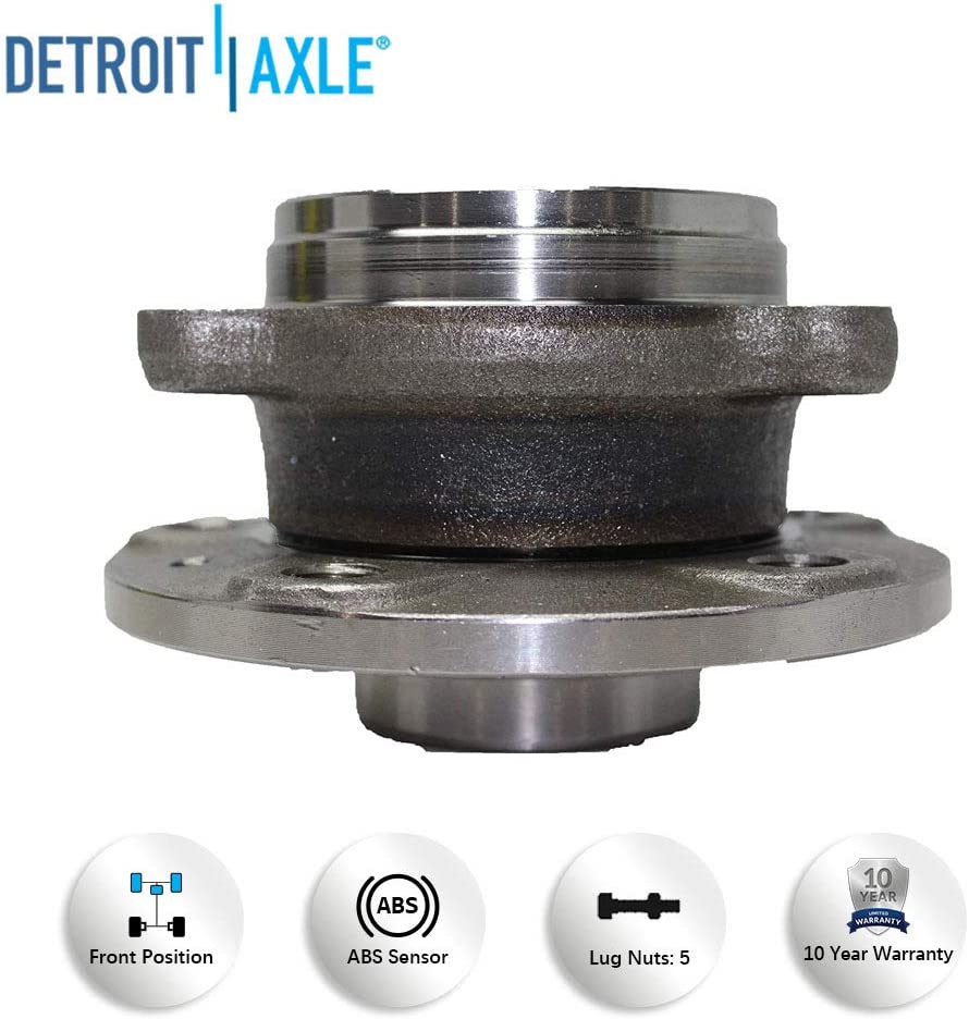 Detroit Axle - Front Rear Hub for Audi TT Volkswagen Passat CC EOS Tiguan Jetta — image 7