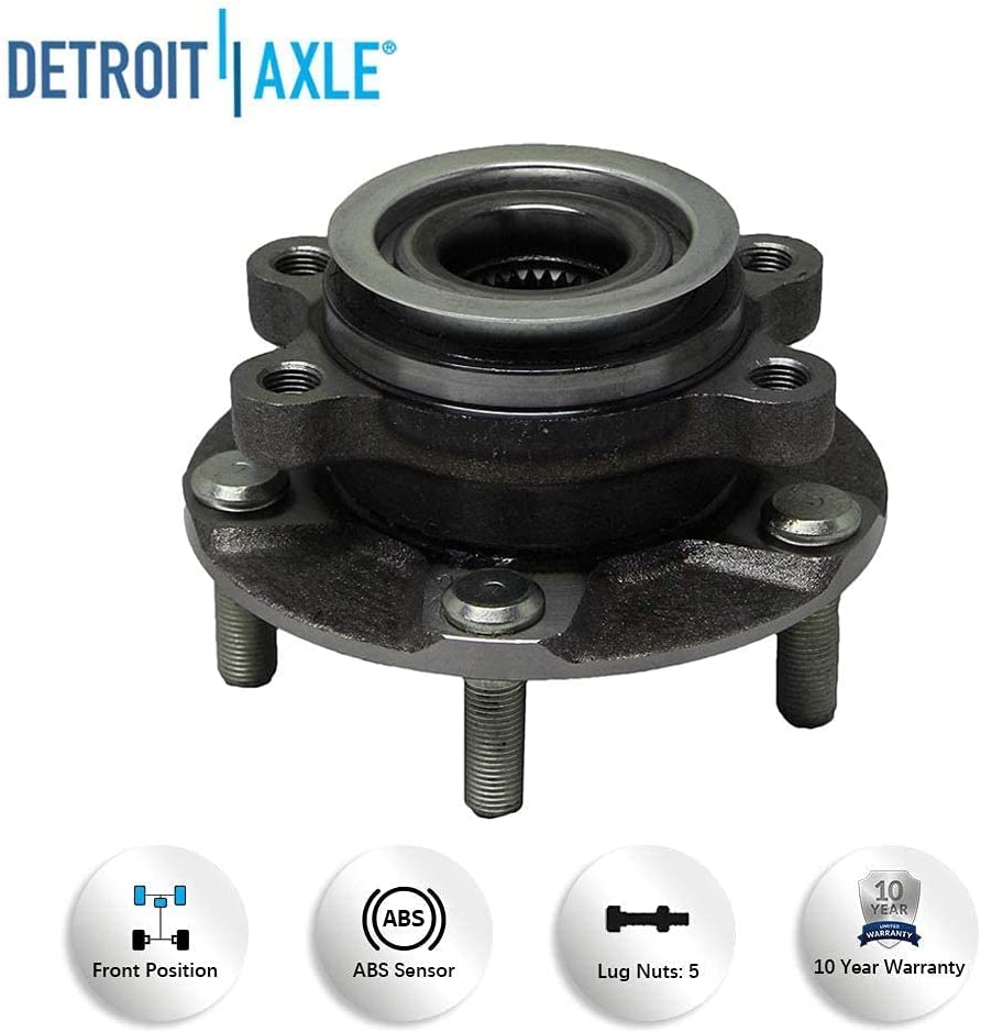 Detroit Axle - FWD Front  Rear Wheel Hub and Bearings for Nissan Rogue Select — image 7