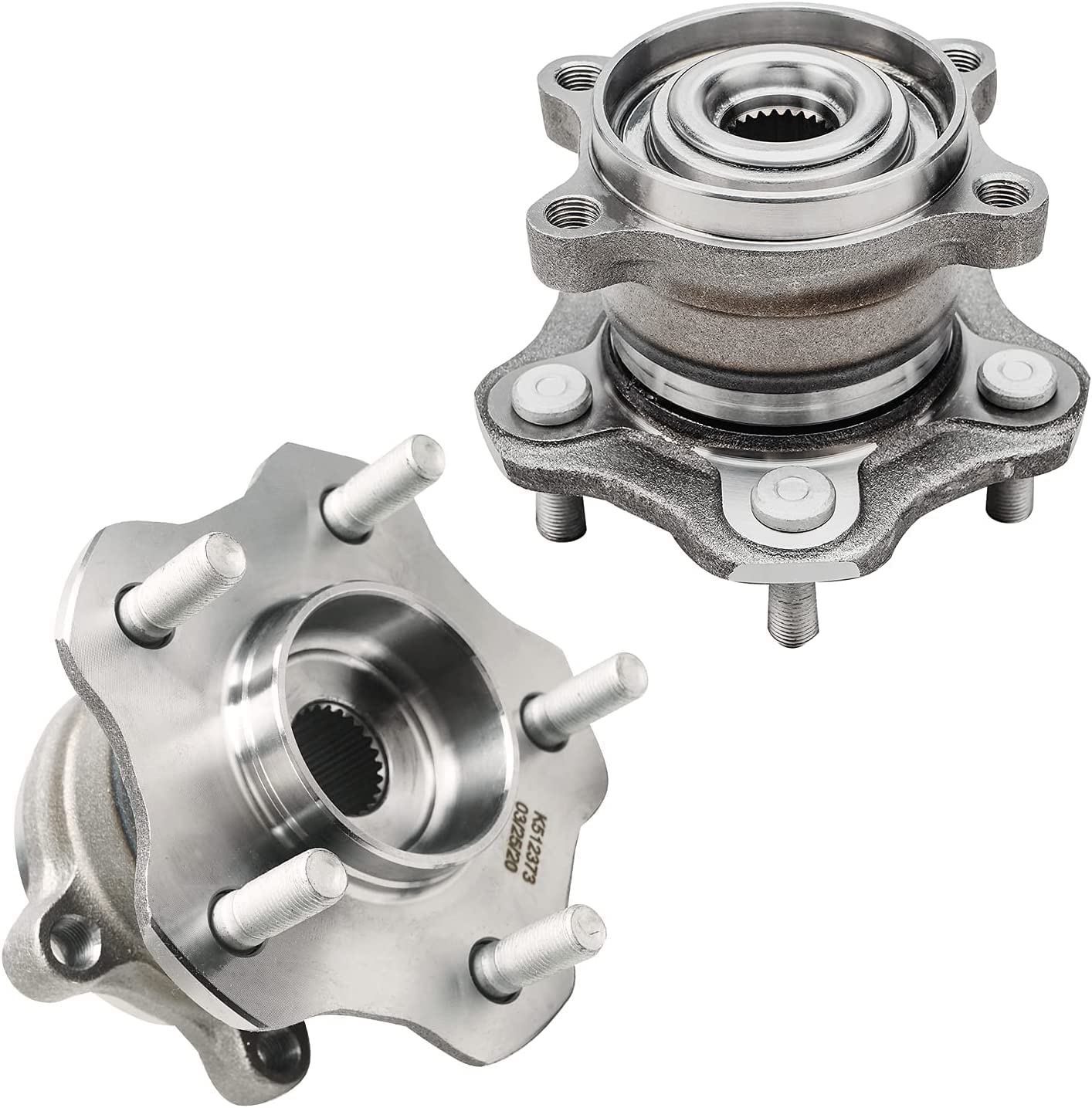 Detroit Axle - Front  Rear Wheel Hub and Bearings for 08-13 Nissan Rogue 4WD — image 5
