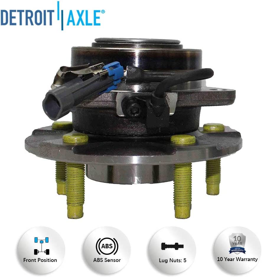 Detroit Axle - Front  Rear Wheel Hub and Bearings for Chevy Equinox Torrent Vue — image 7