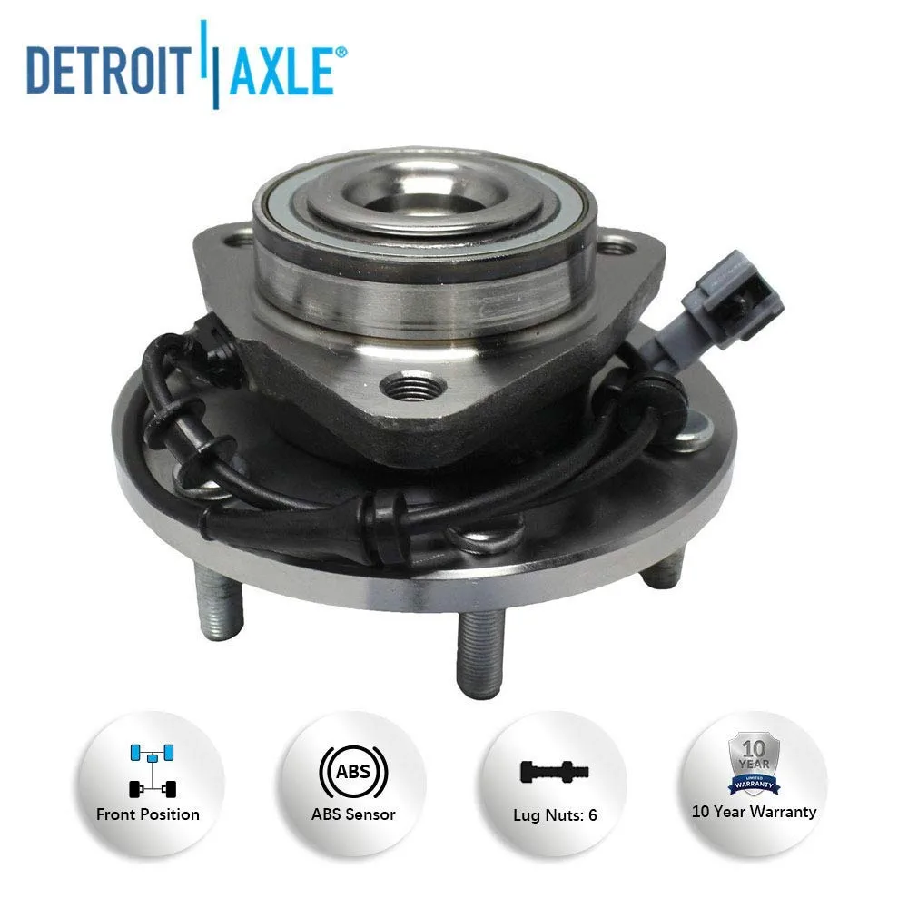 Detroit Axle - Front  Rear Wheel Hub and Bearings for Nissan Armada Qx56 4WD — image 7