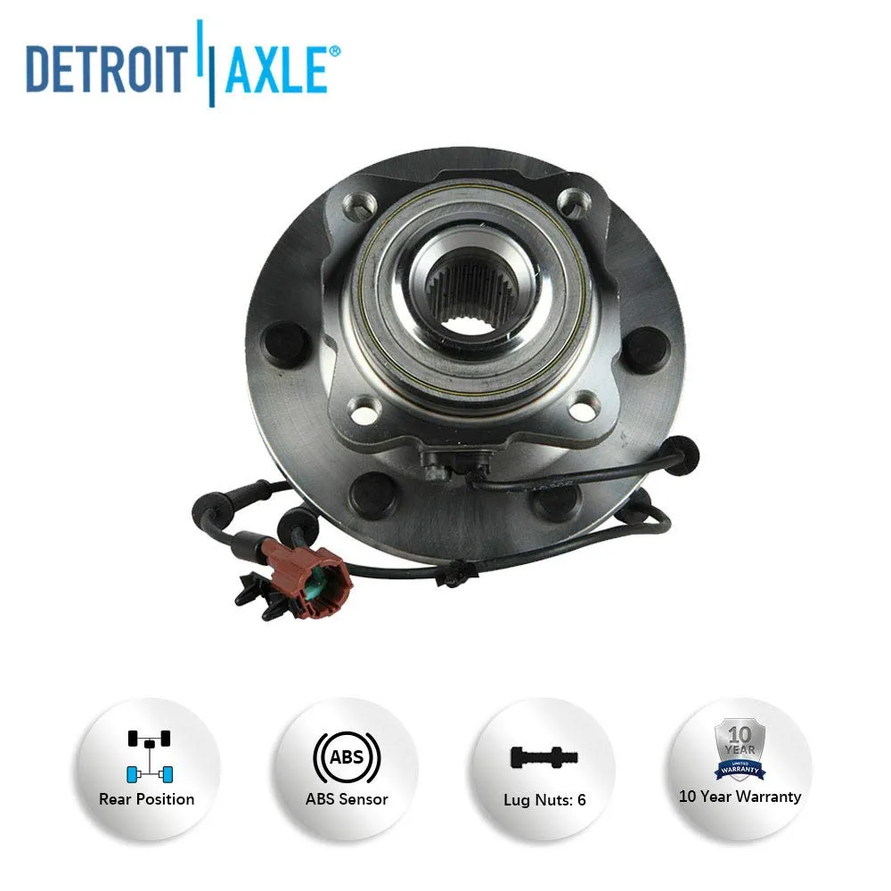 Detroit Axle - Front  Rear Wheel Hub and Bearings for Nissan Armada Qx56 4WD — image 9