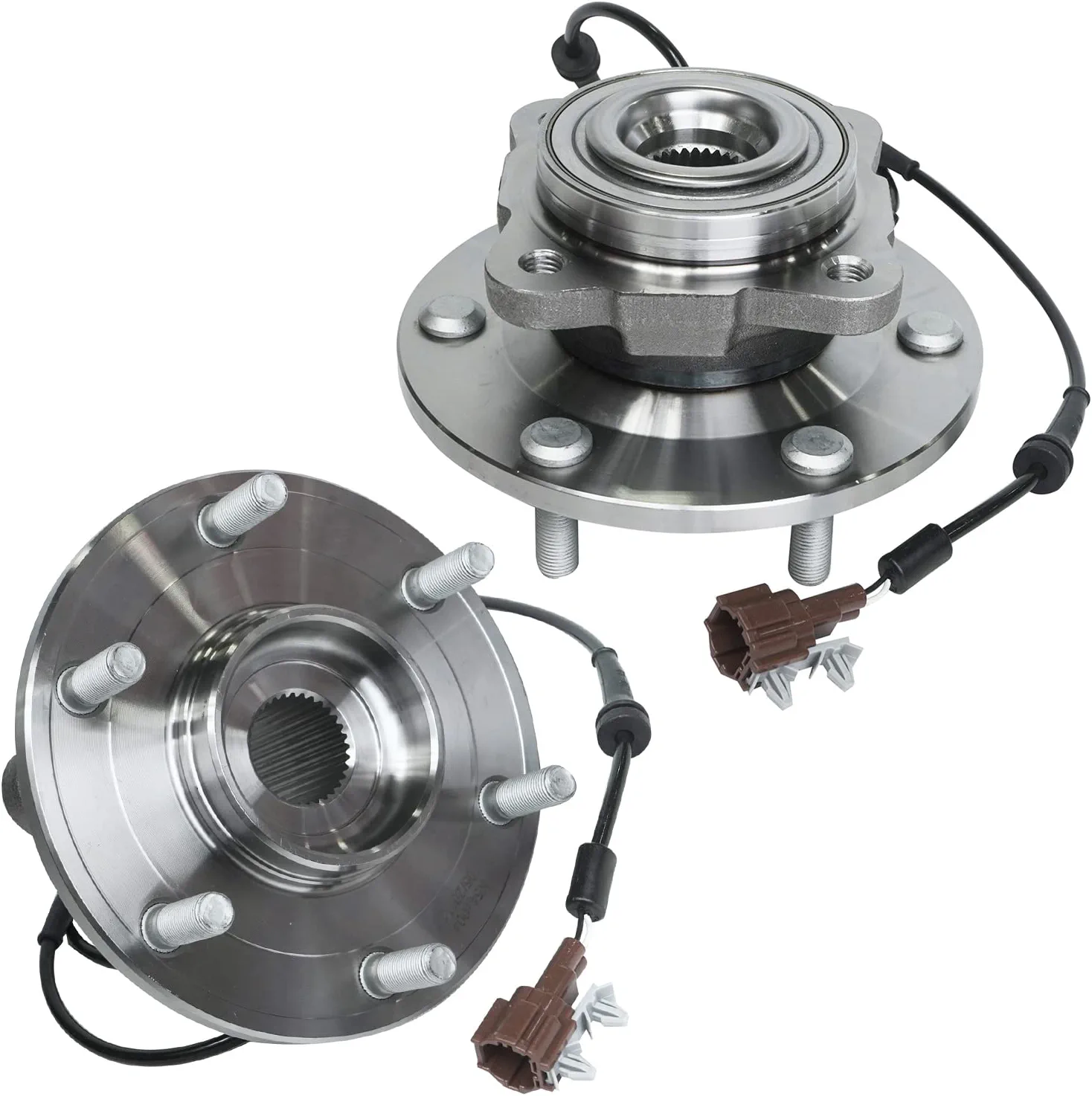 Detroit Axle - Front  Rear Wheel Hub and Bearings for Nissan Armada Qx56 4WD — image 5
