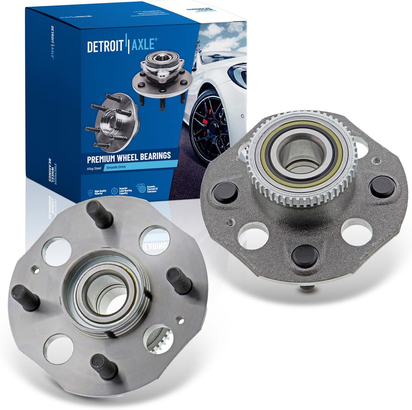 Detroit Axle - Front Wheel Bearings Rear Wheel Hubs for 1998-2002 Honda Accord — image 5