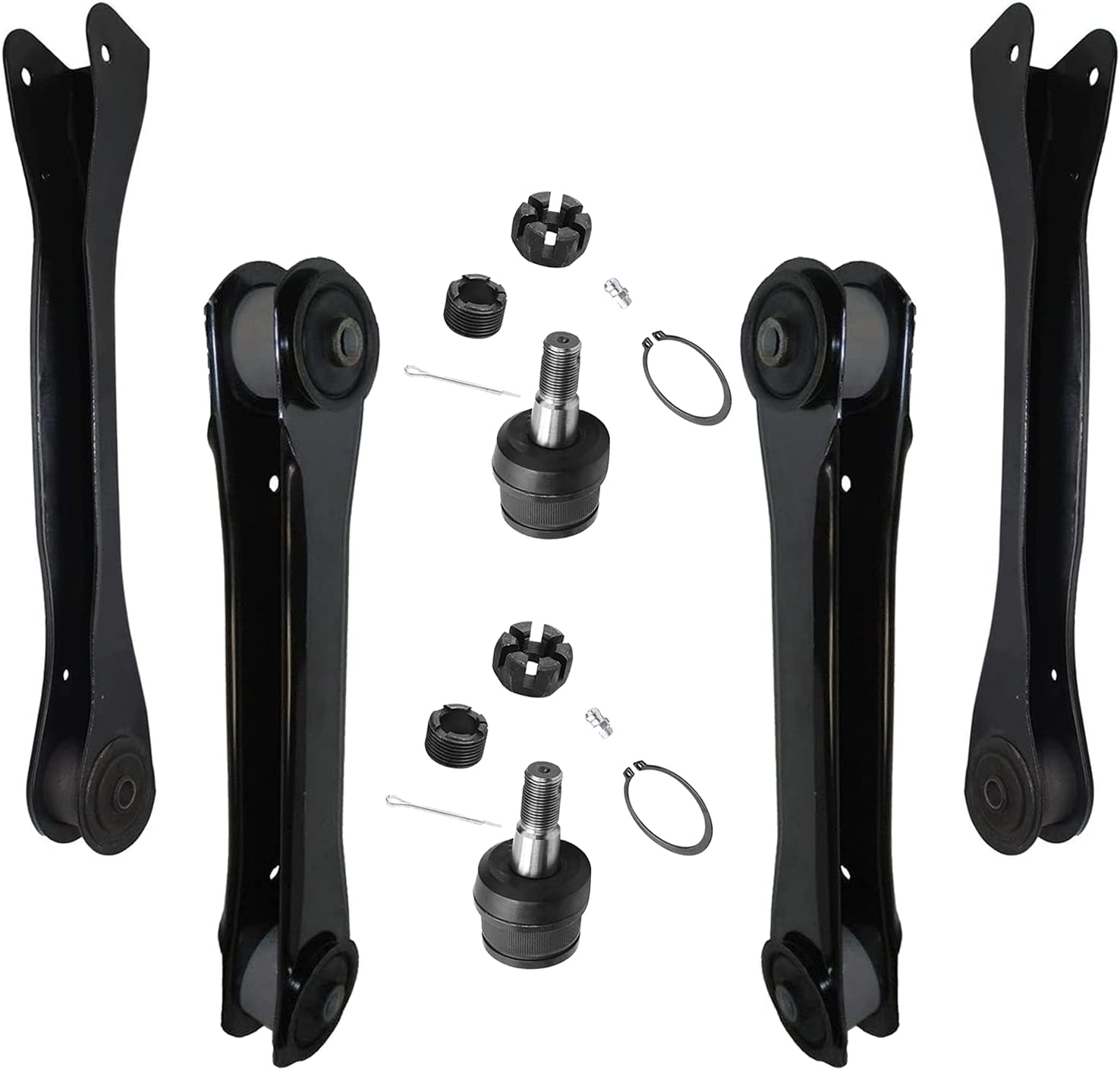 Detroit Axle - Front Control Arms Ball Joints for 1997 1998-06 Jeep Wrangler TJ
